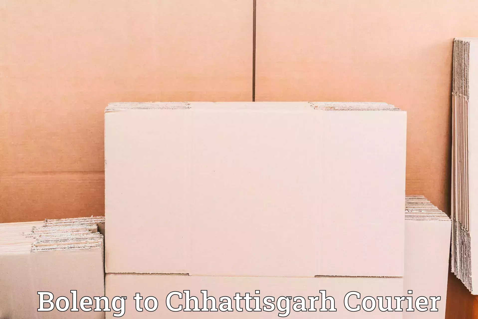 Cost-effective courier options Boleng to Chhattisgarh
