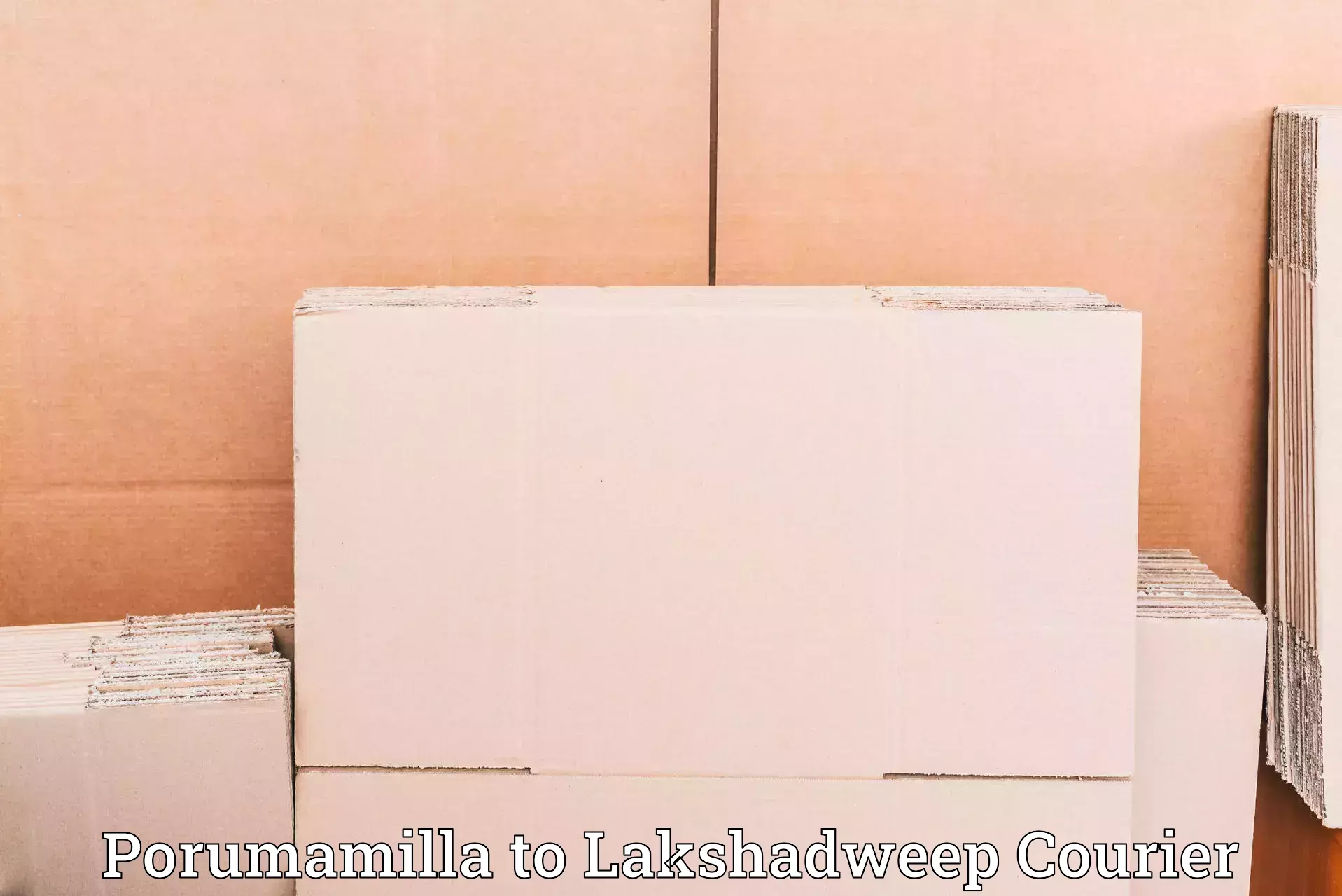 Retail shipping solutions Porumamilla to Lakshadweep