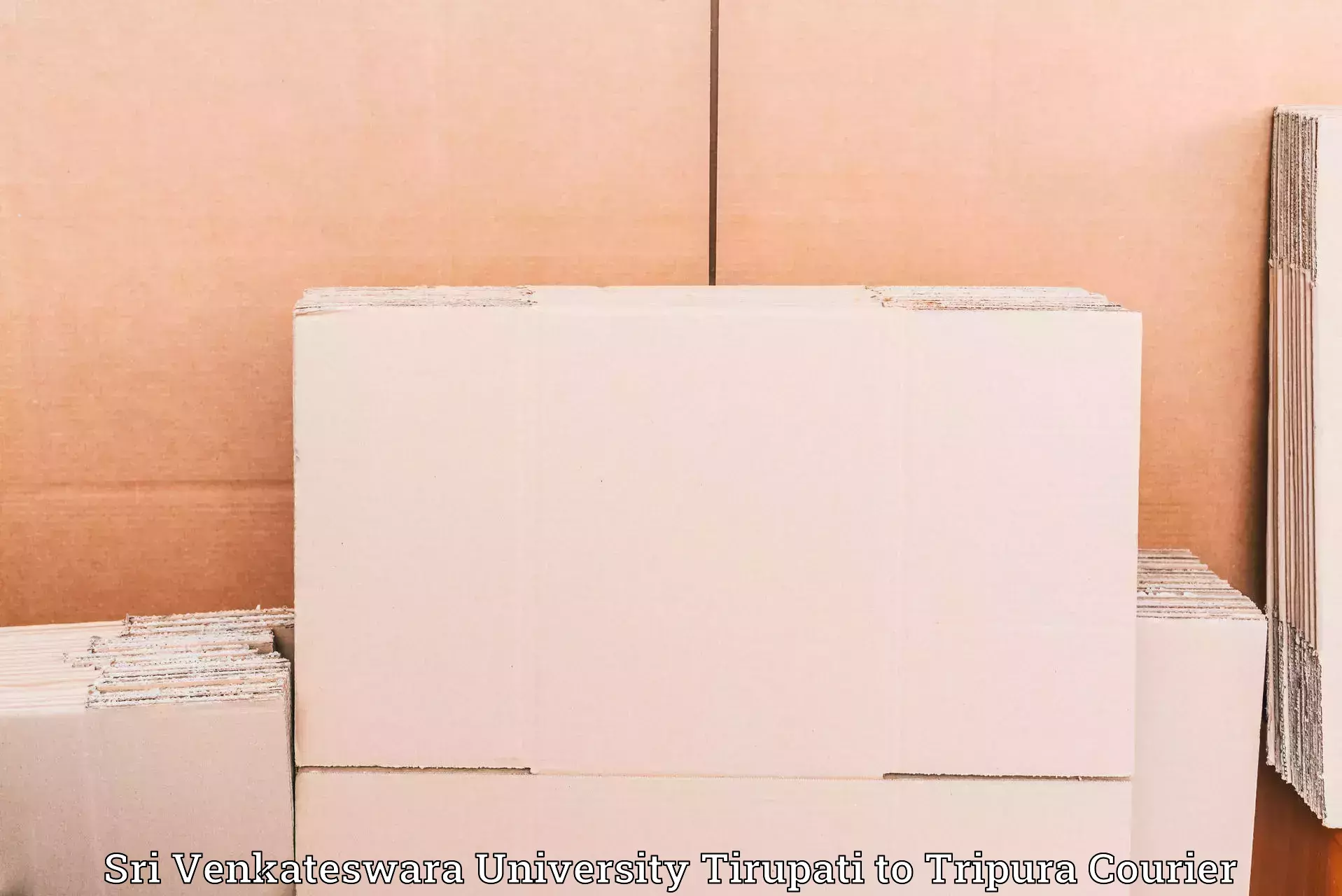 Flexible parcel services in Sri Venkateswara University Tirupati to Dharmanagar
