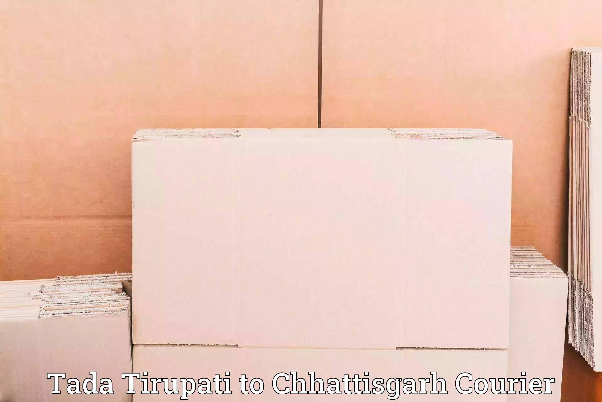Full-service courier options in Tada Tirupati to Ambikapur