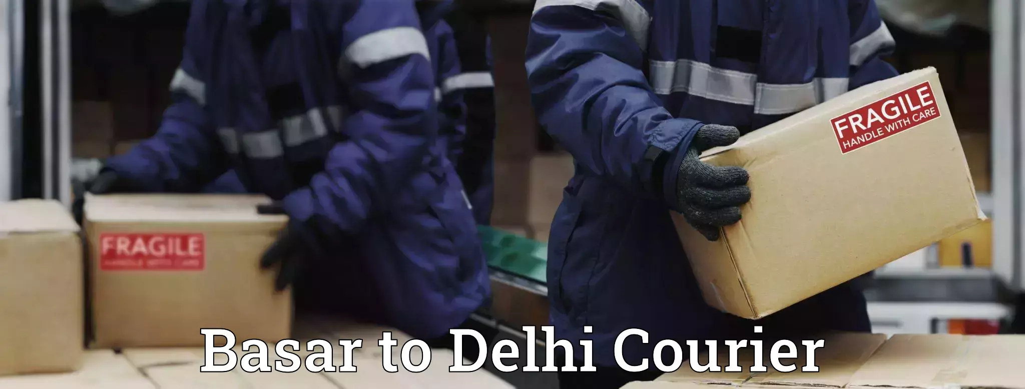 Courier service comparison Basar to Delhi