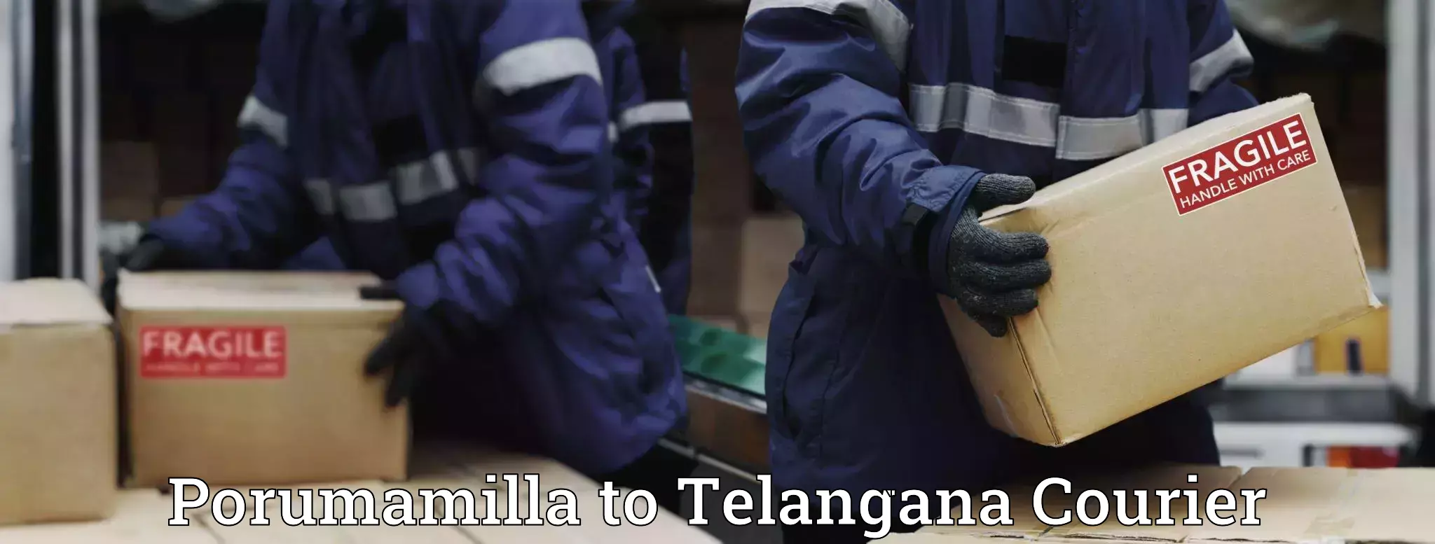 Special handling courier Porumamilla to Bellal Tarafa Bodhan