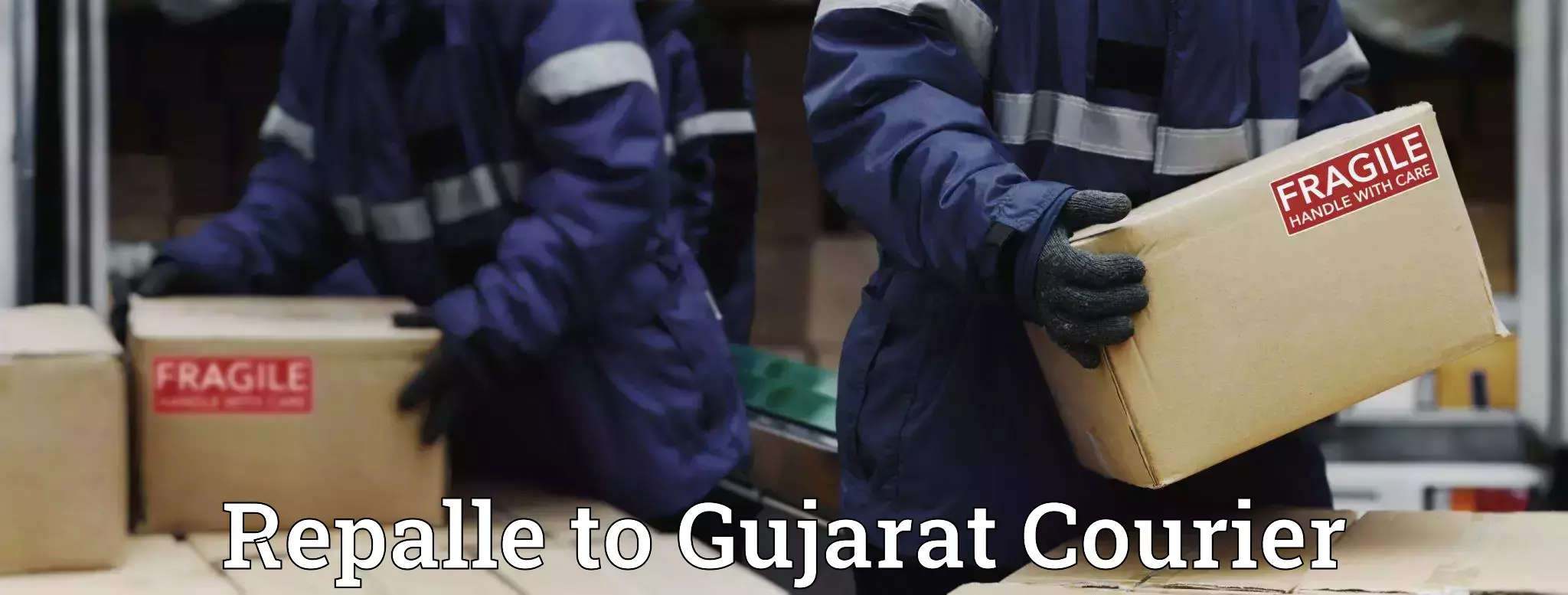 Ocean freight courier Repalle to Gujarat