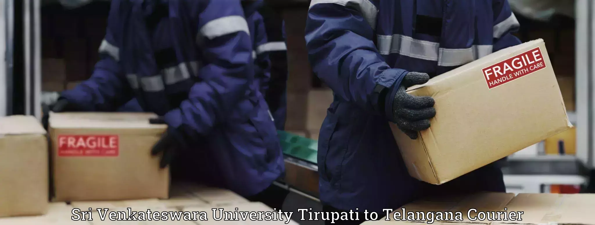 Full-service courier options Sri Venkateswara University Tirupati to Trimulgherry