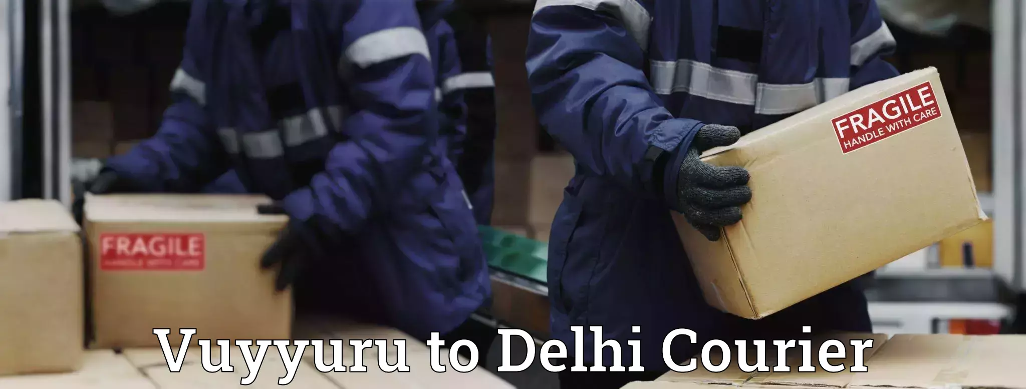 Efficient courier operations Vuyyuru to Delhi