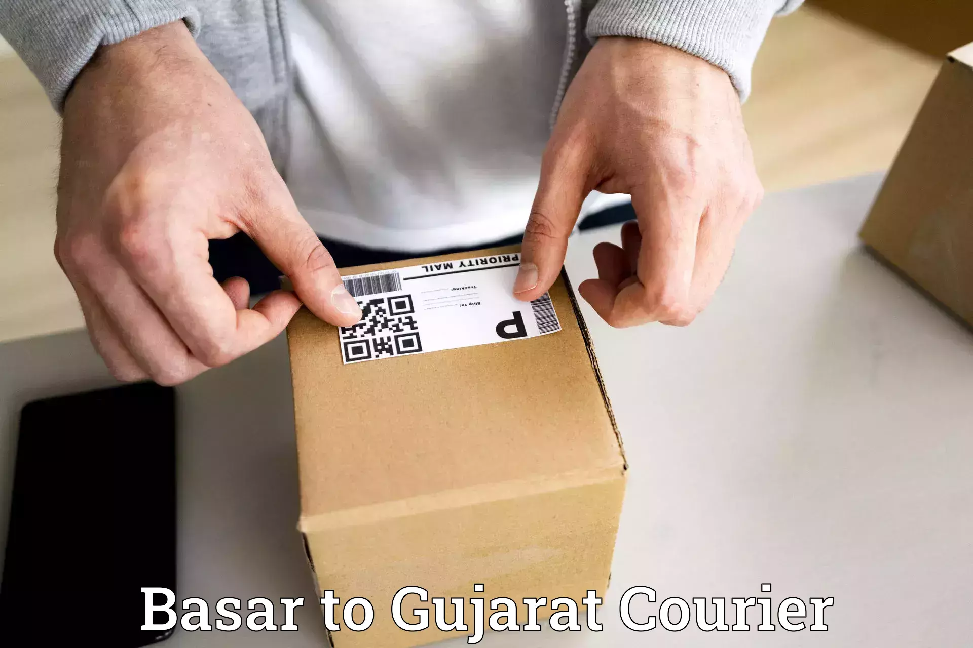 Door to door delivery Basar to Gujarat