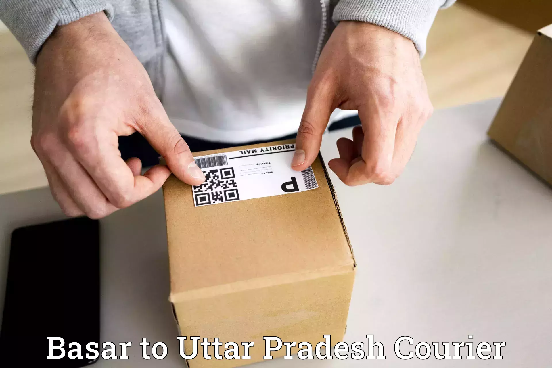Courier service partnerships Basar to Uttar Pradesh