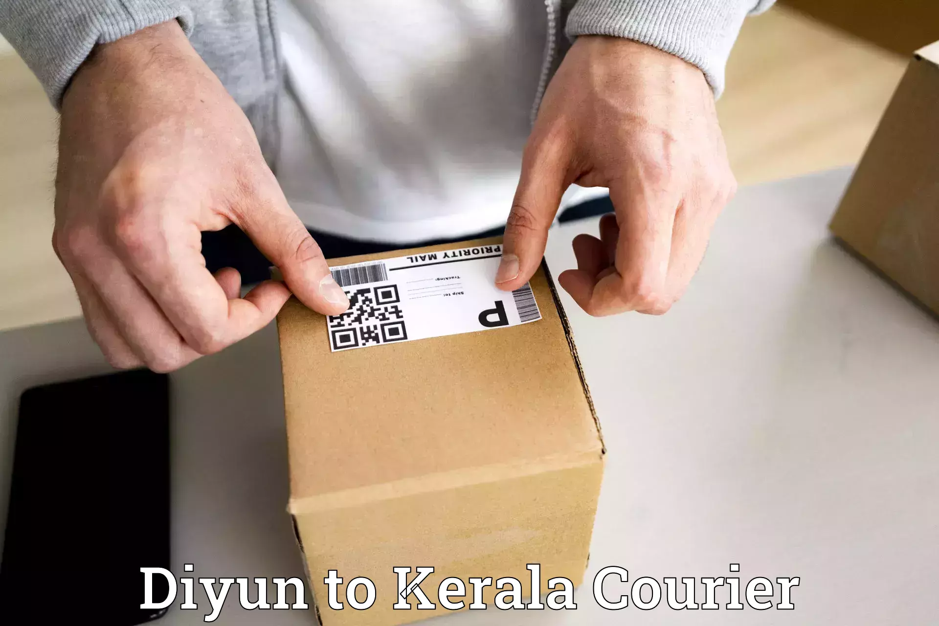 International parcel service Diyun to Kozhikode