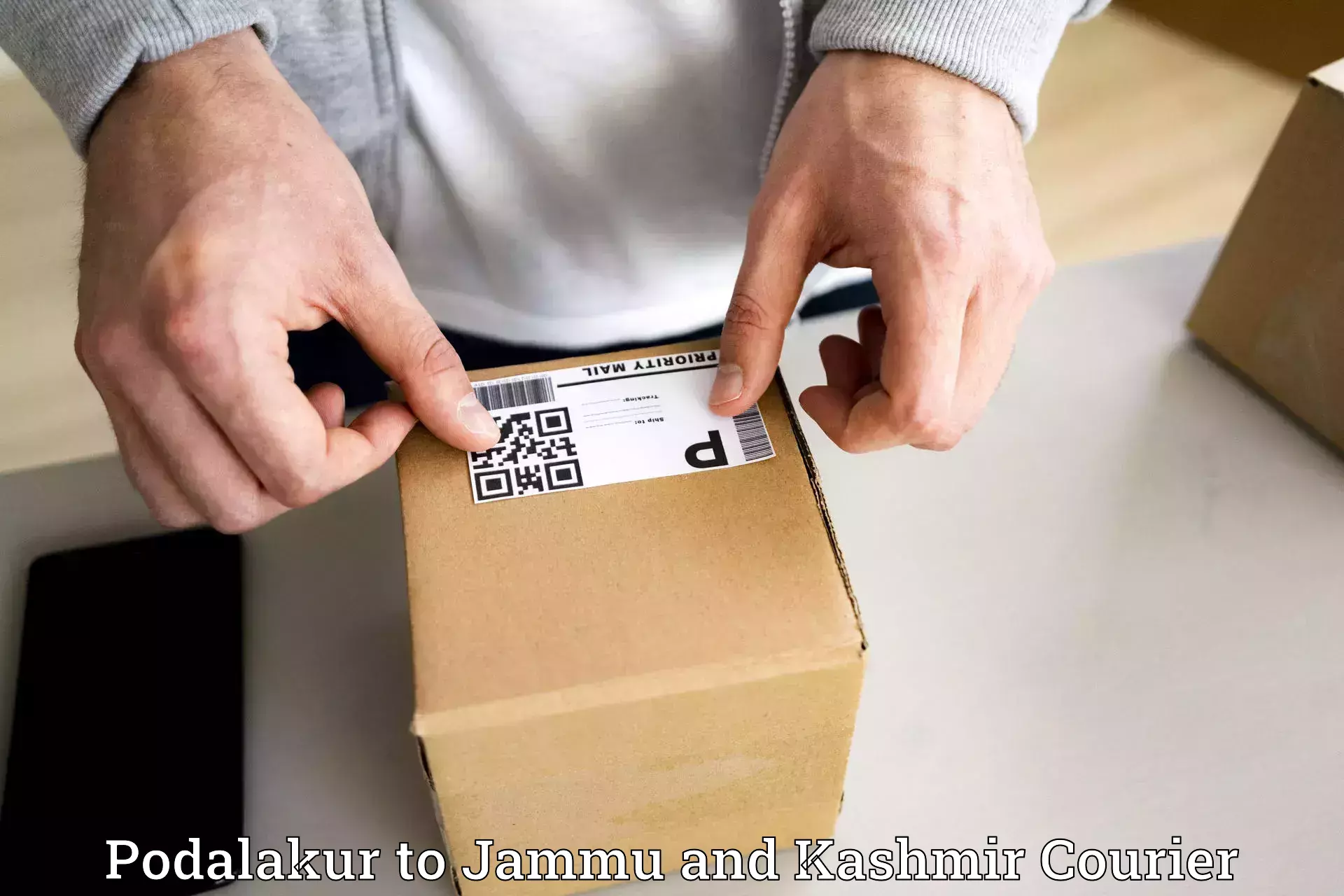 Business delivery service Podalakur to Jammu and Kashmir