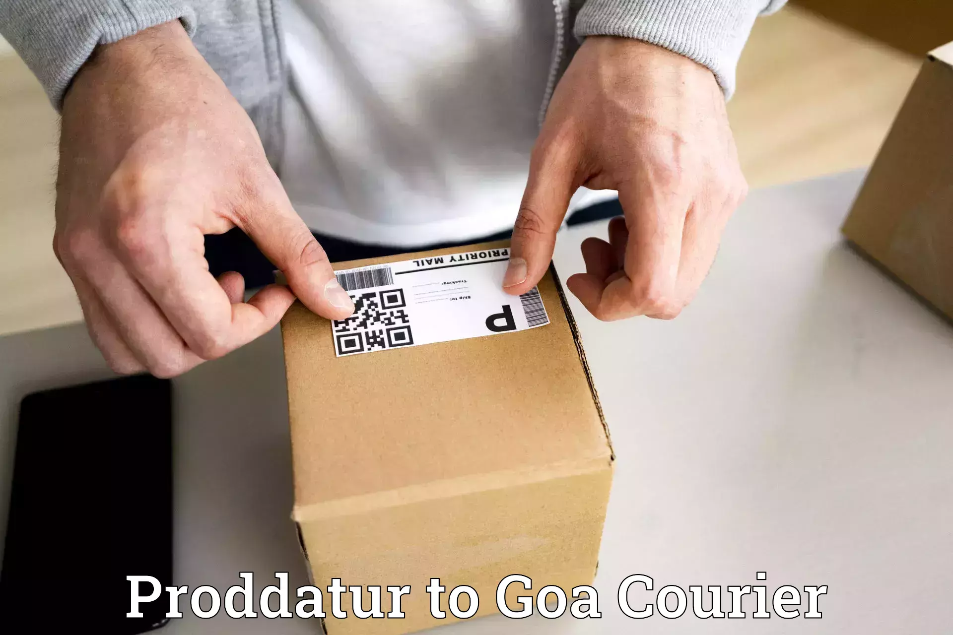 Cash on delivery service Proddatur to Goa