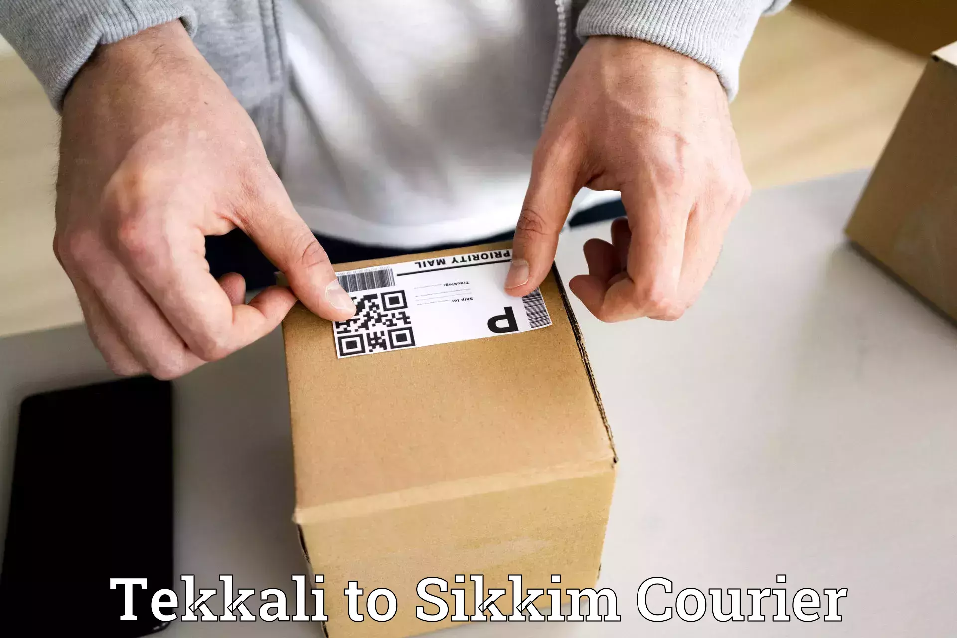 Express courier capabilities Tekkali to Sikkim