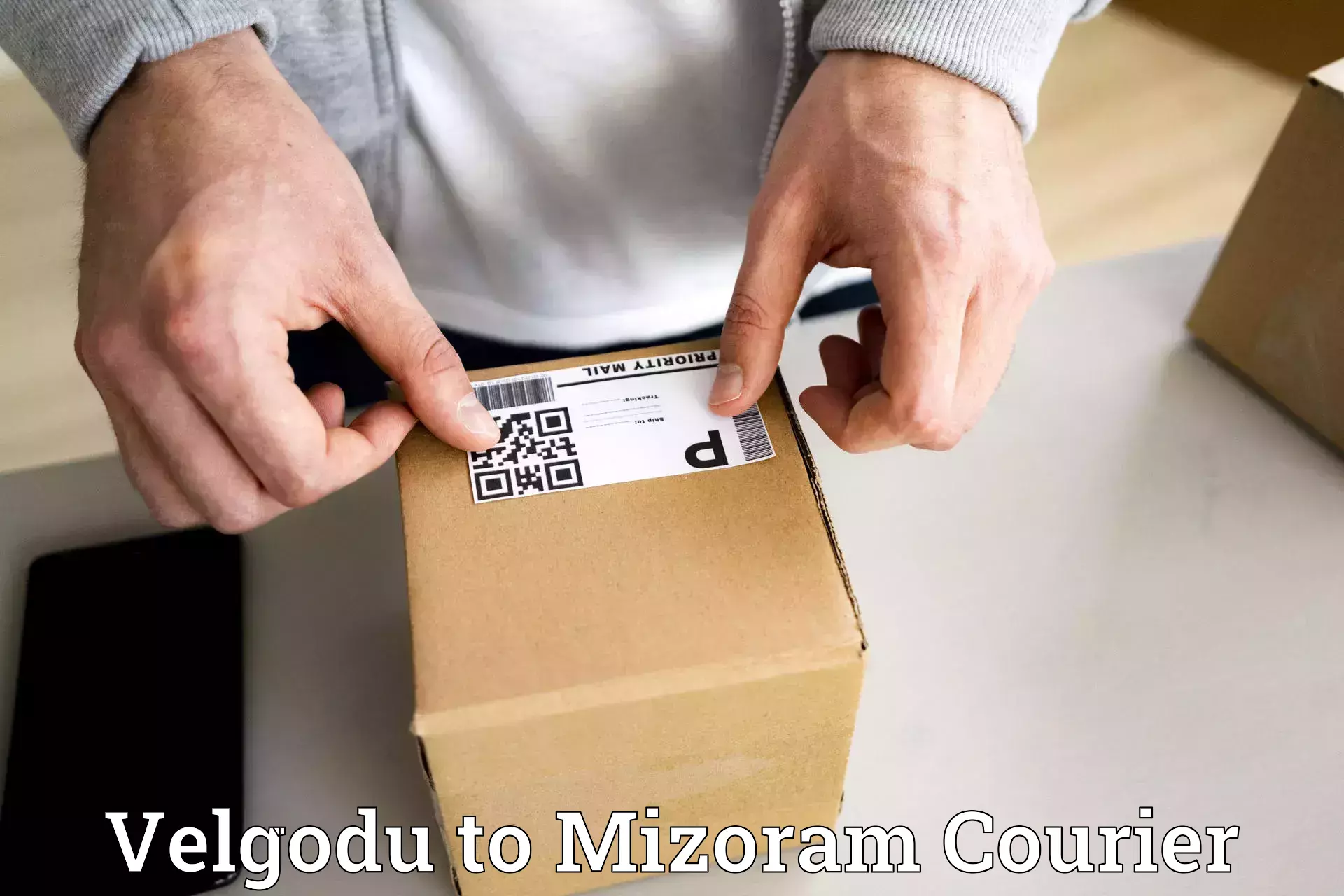 On-time shipping guarantee Velgodu to Mizoram