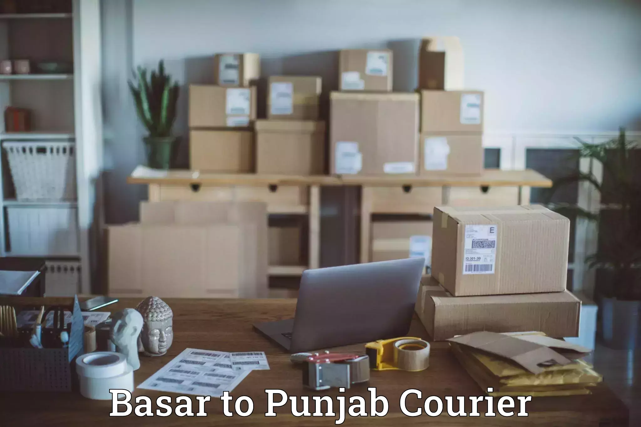International courier networks in Basar to Punjab