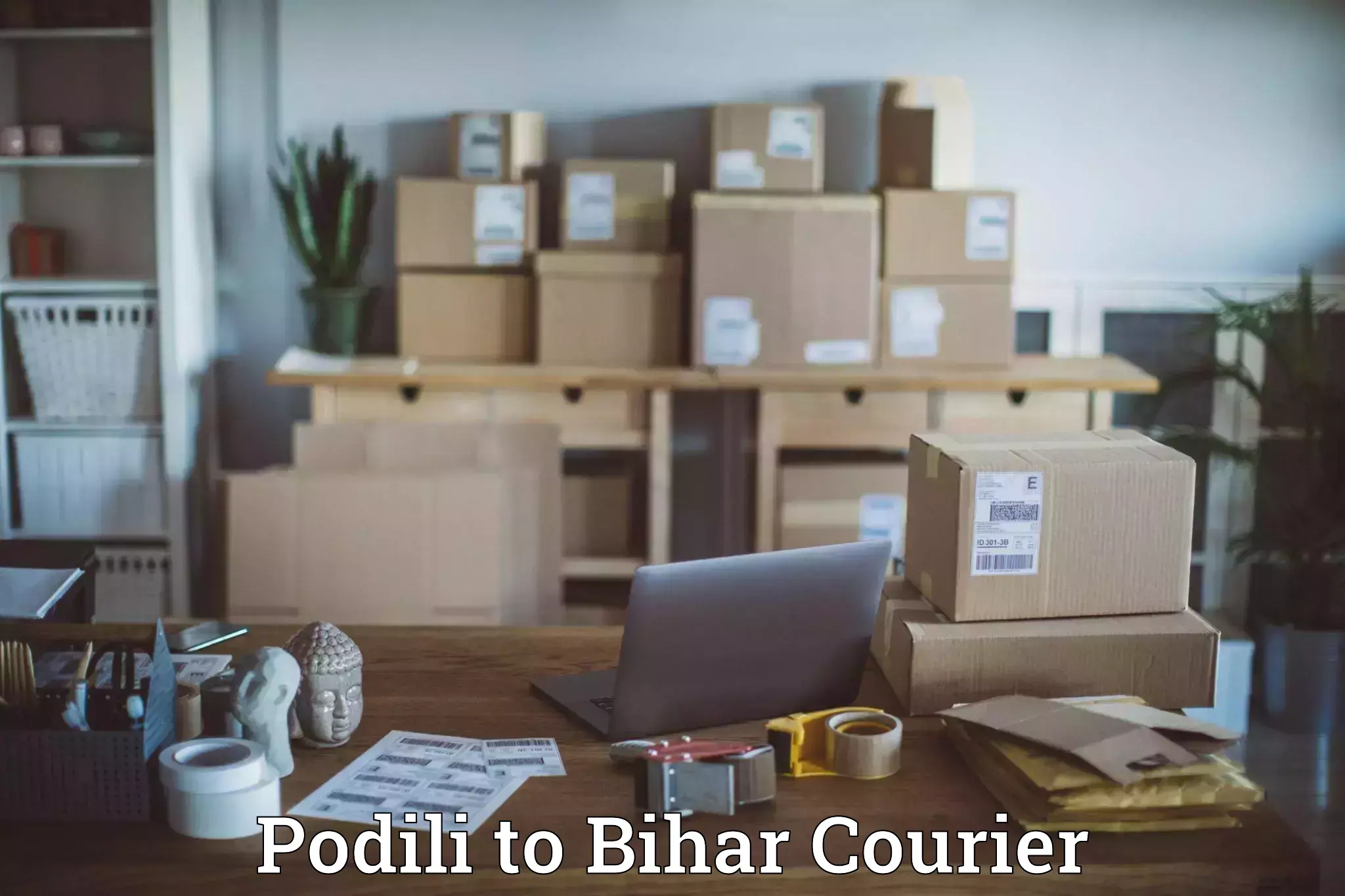 Smart logistics strategies Podili to Valmiki Nagar