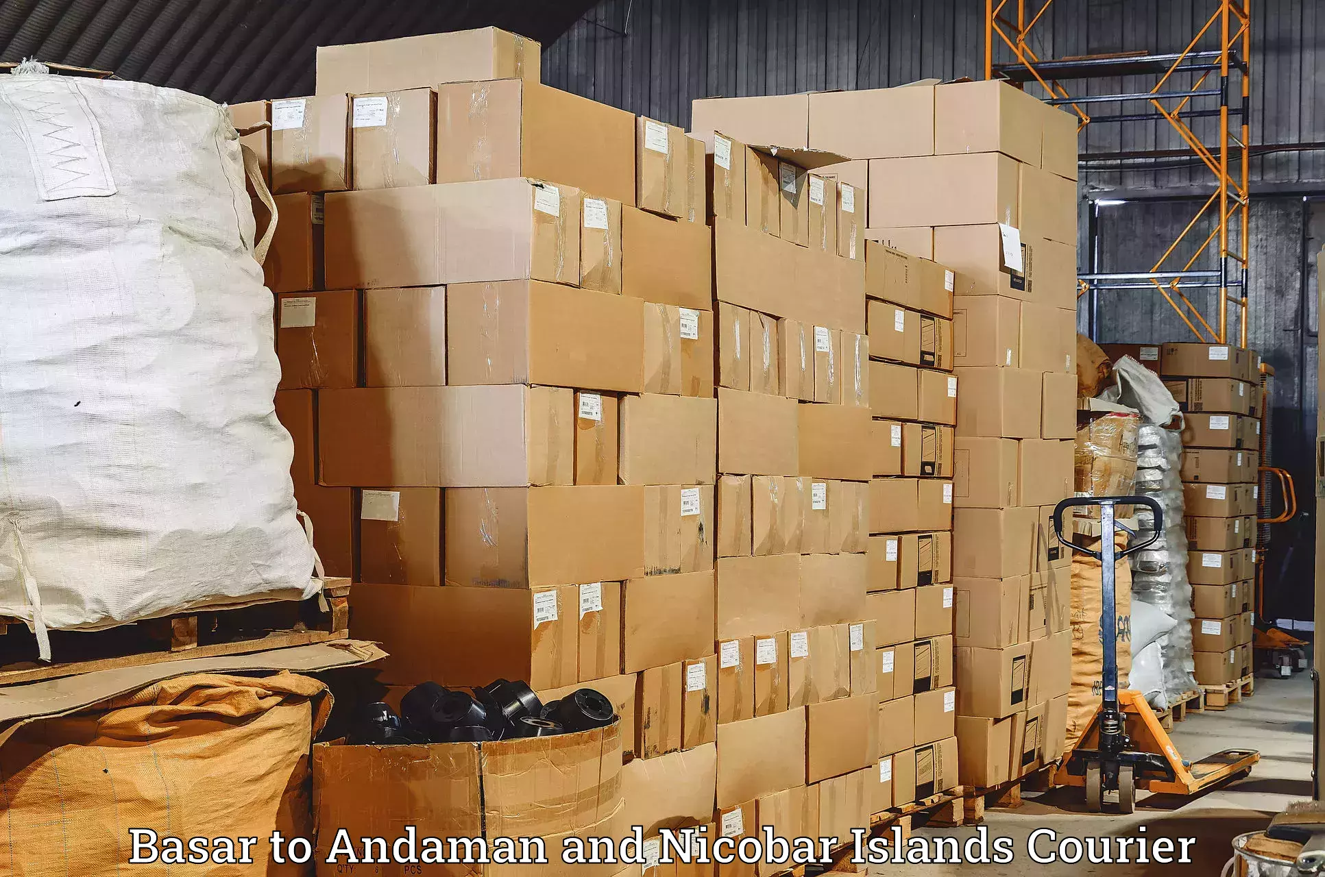 Lightweight parcel options Basar to Andaman and Nicobar Islands