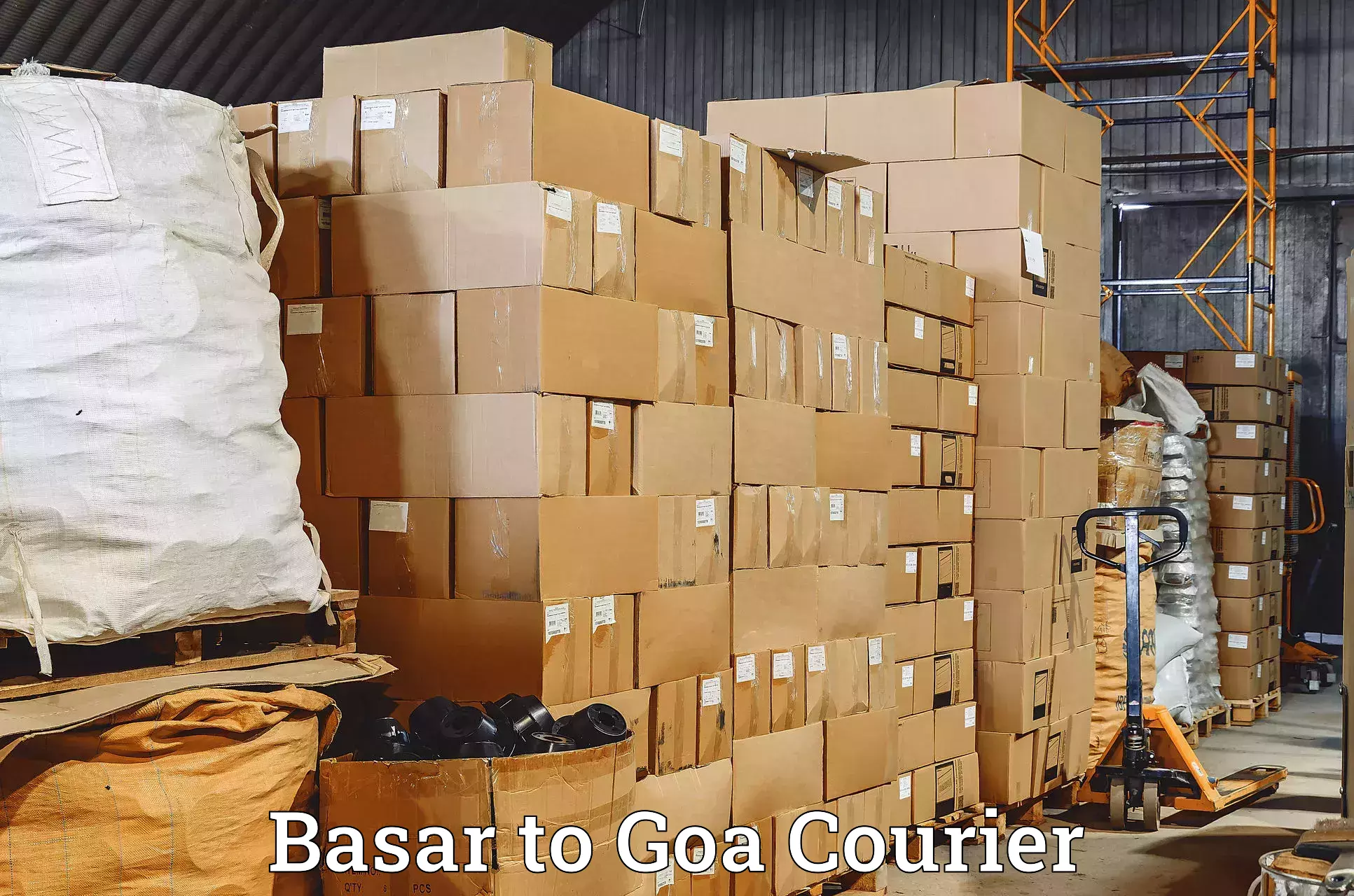 International parcel service Basar to Margao