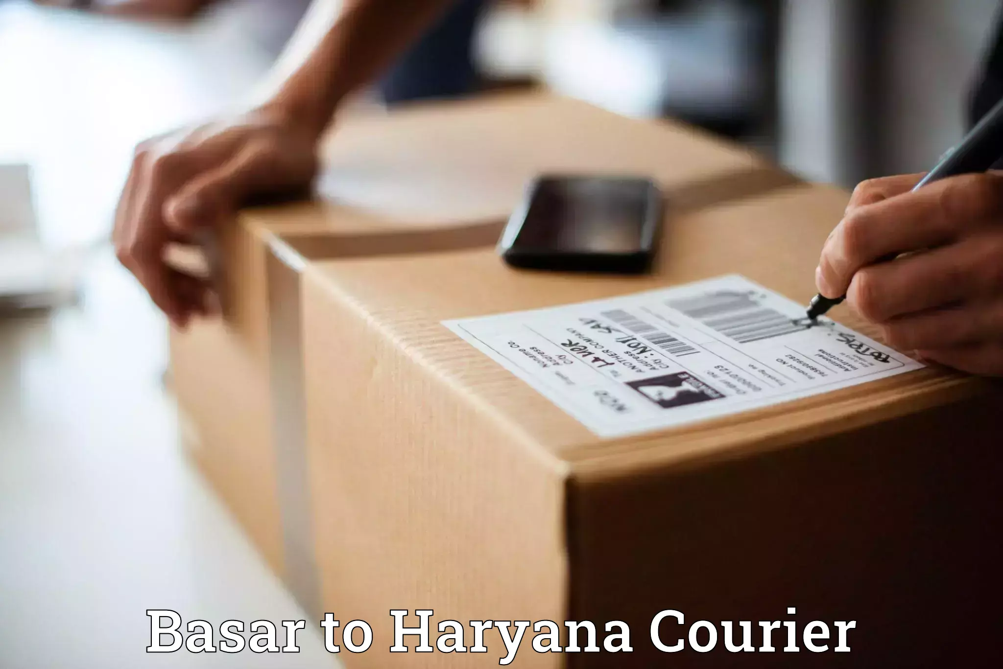 Custom courier rates Basar to Jhajjar