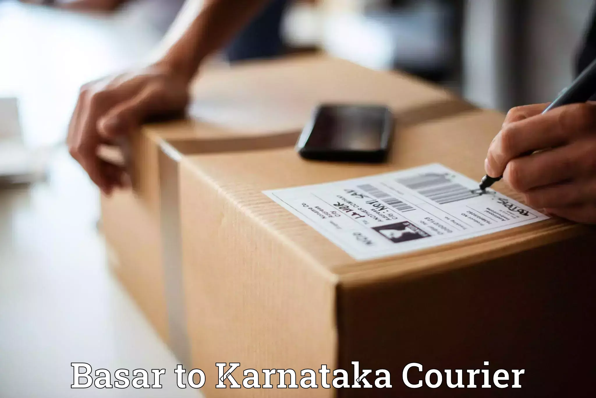 Modern courier technology Basar to Karnataka