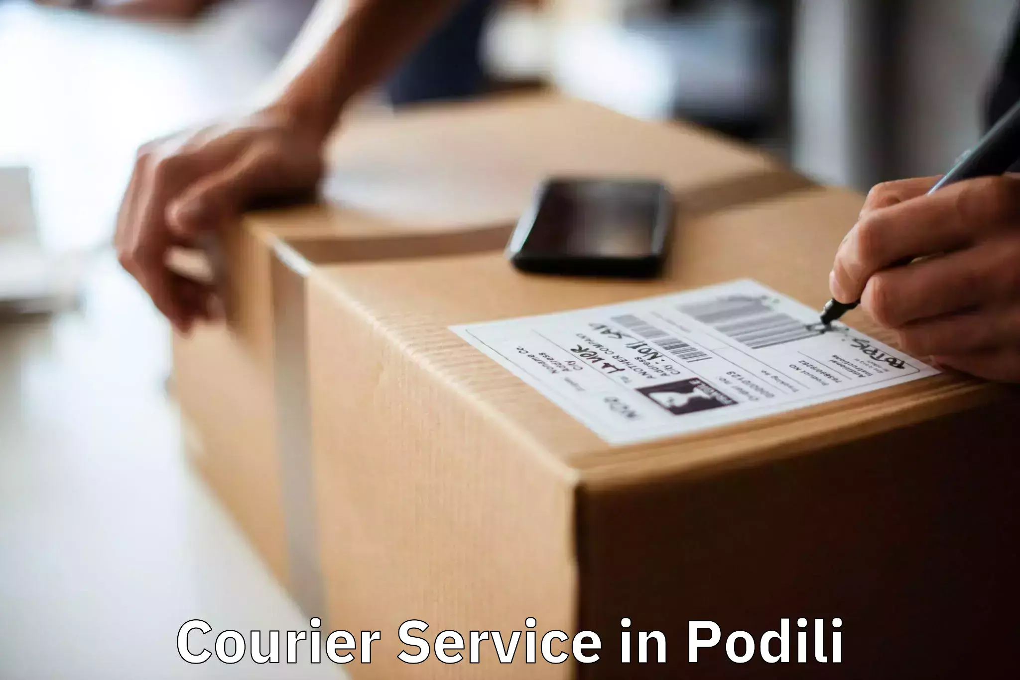 User-friendly courier app in Podili