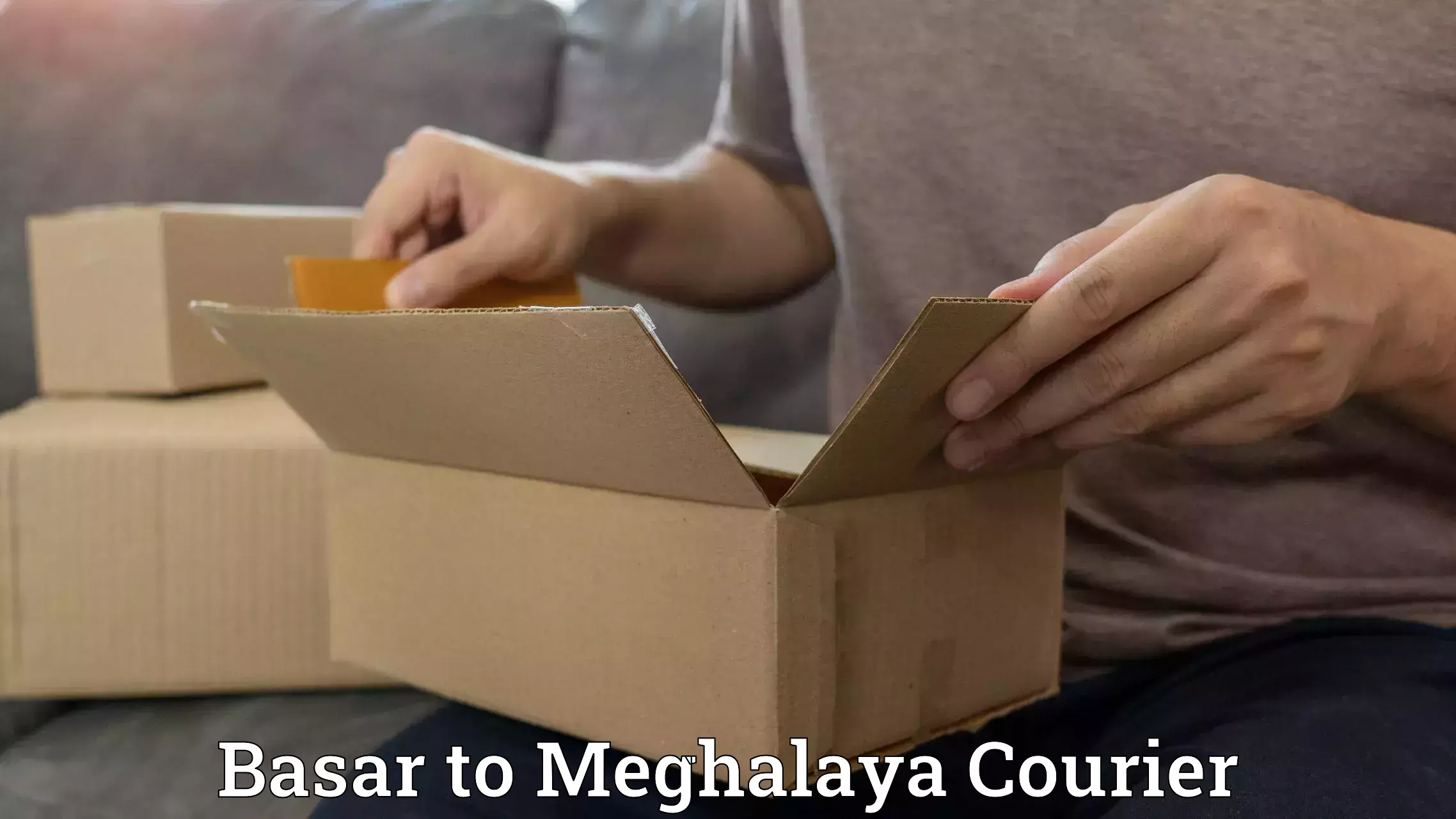 Custom courier rates Basar to Meghalaya