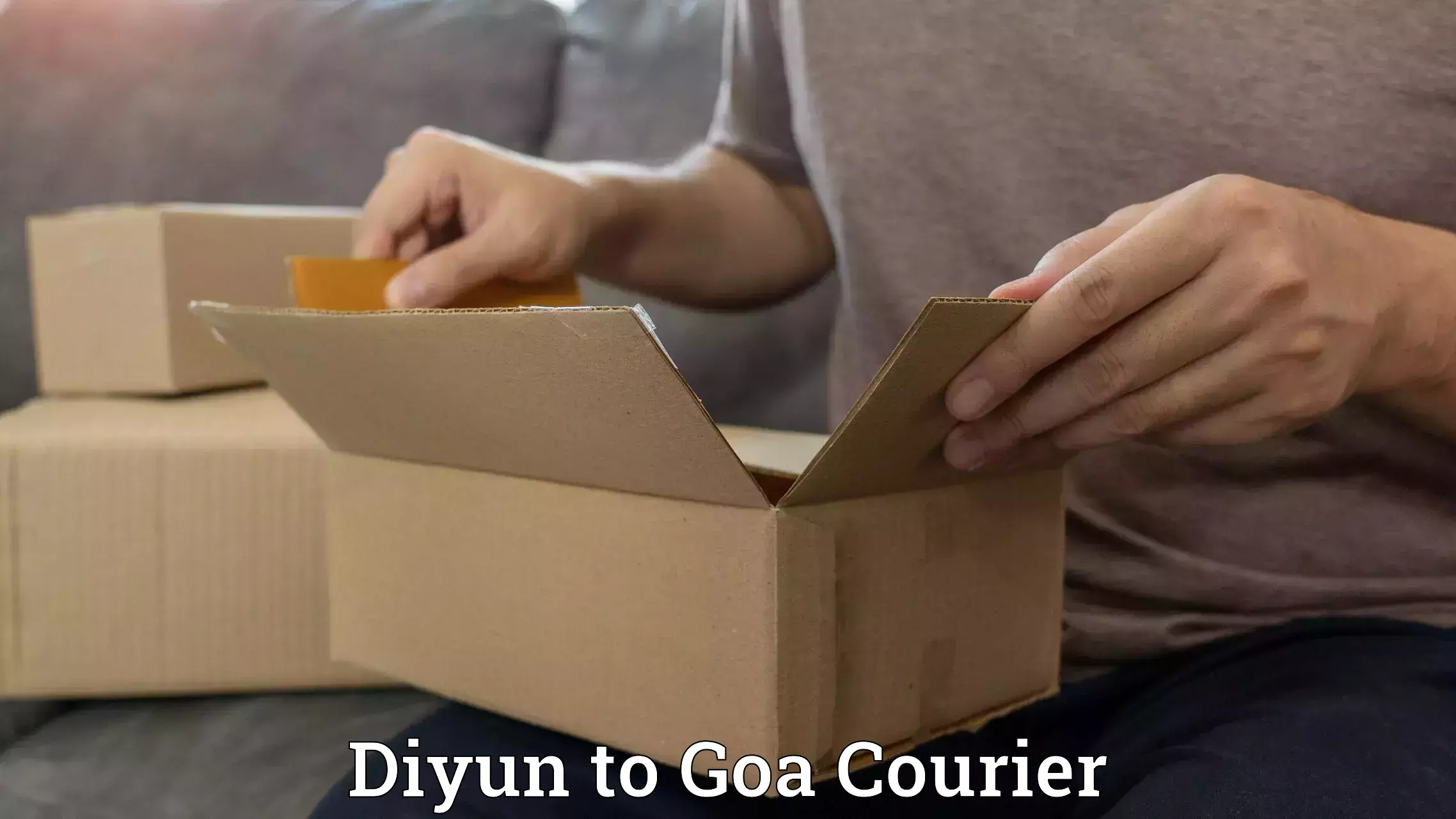 Online package tracking Diyun to NIT Goa