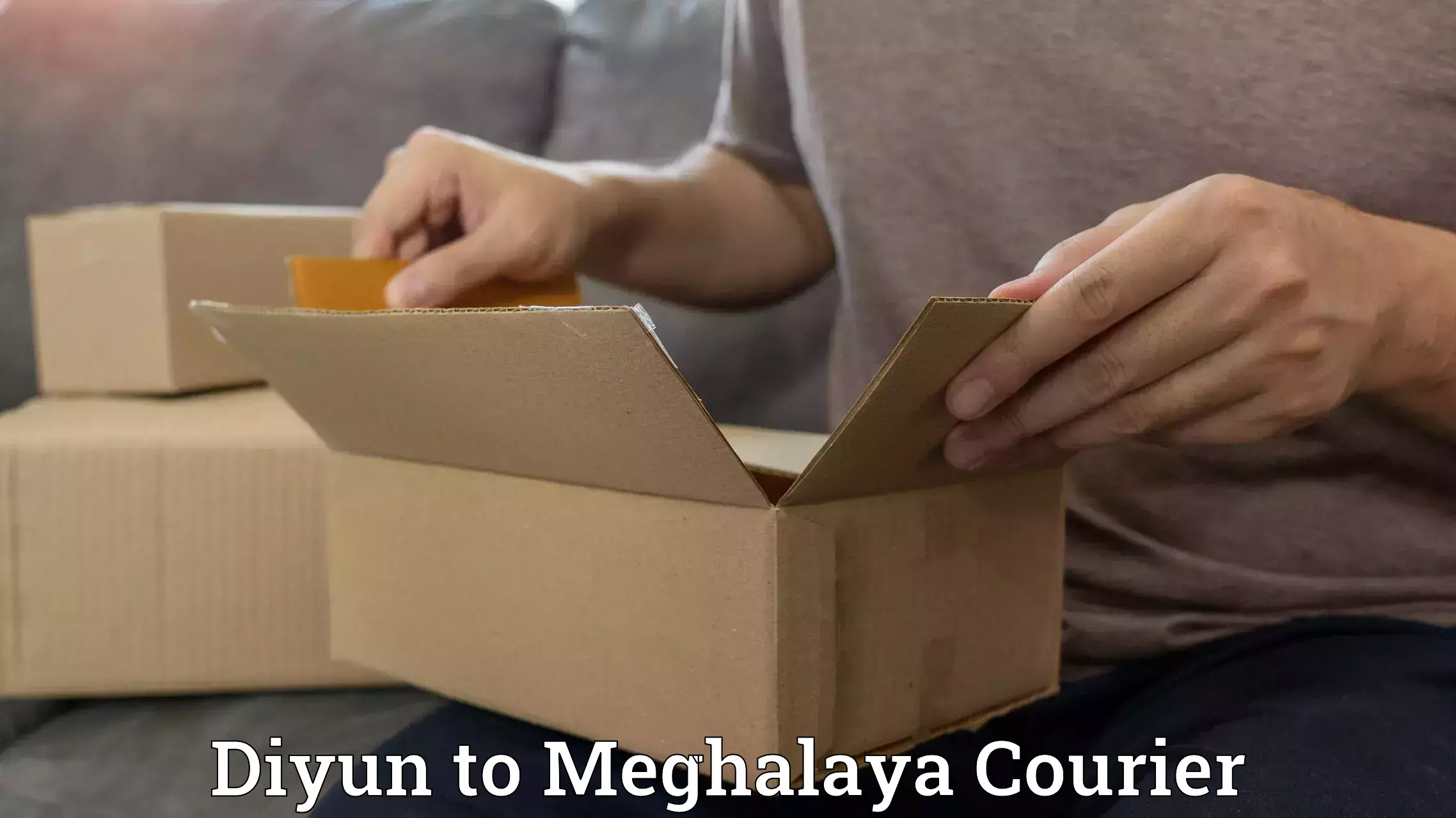 Comprehensive parcel tracking Diyun to NIT Meghalaya