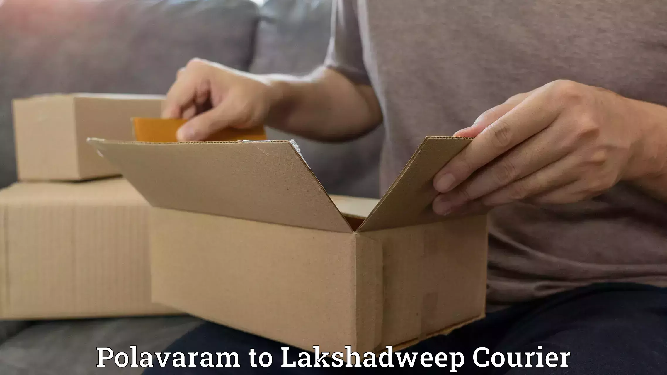 Multi-city courier Polavaram to Lakshadweep