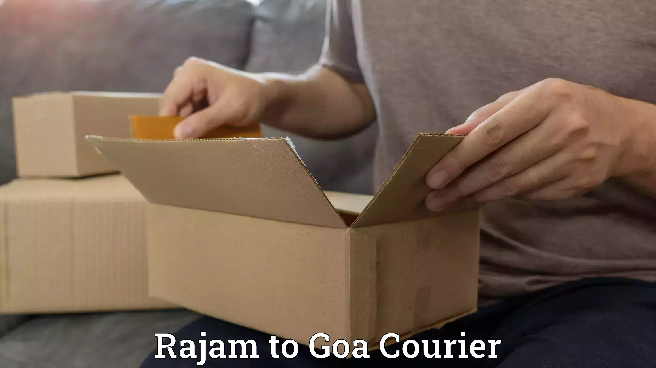 Courier service efficiency Rajam to Goa University