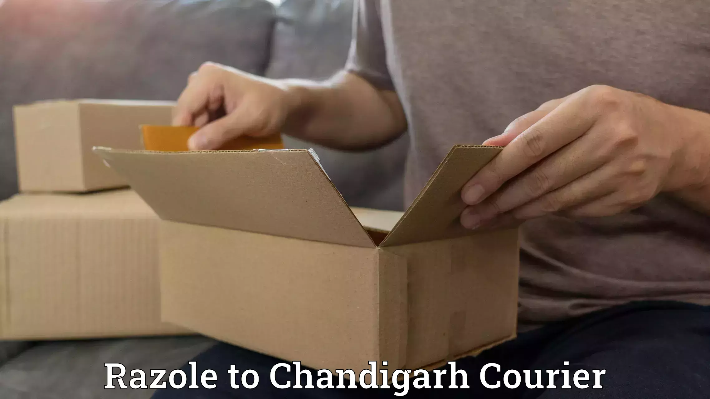 Efficient parcel transport in Razole to Chandigarh