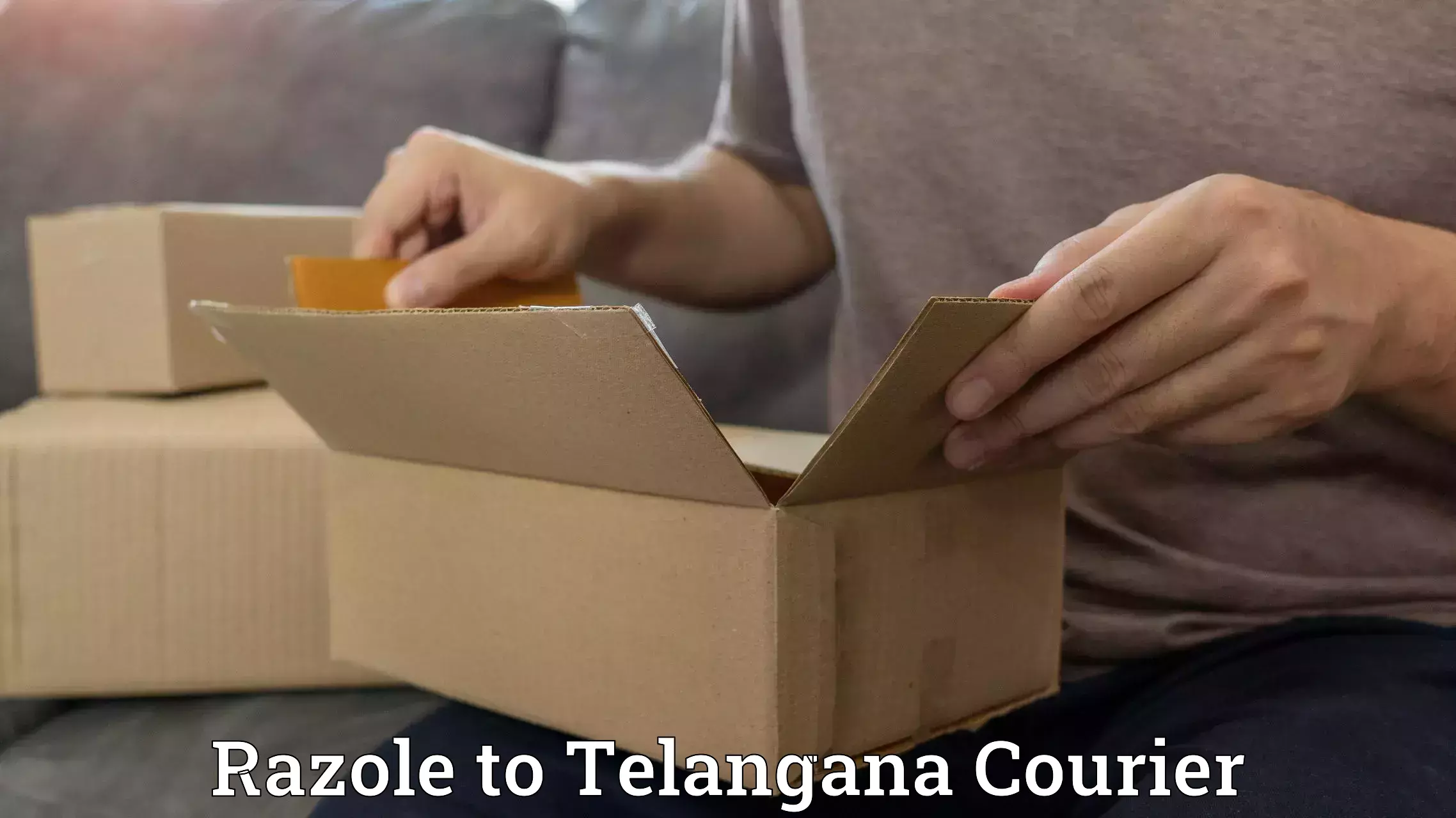 Custom courier solutions Razole to Bhuvanagiri