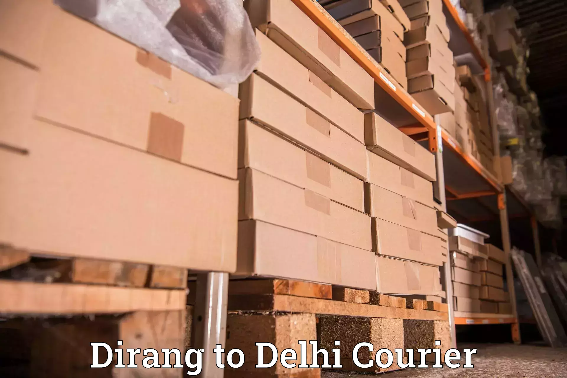 Express courier capabilities Dirang to East Delhi