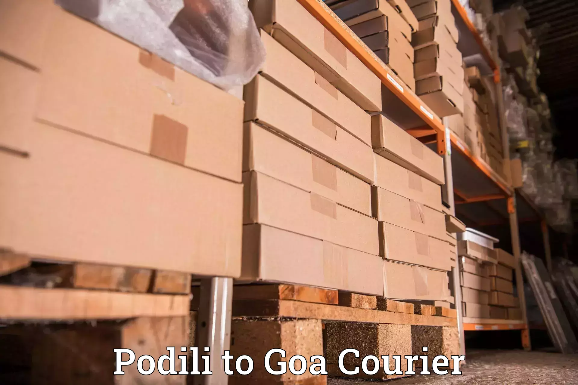 Door-to-door shipment Podili to Goa