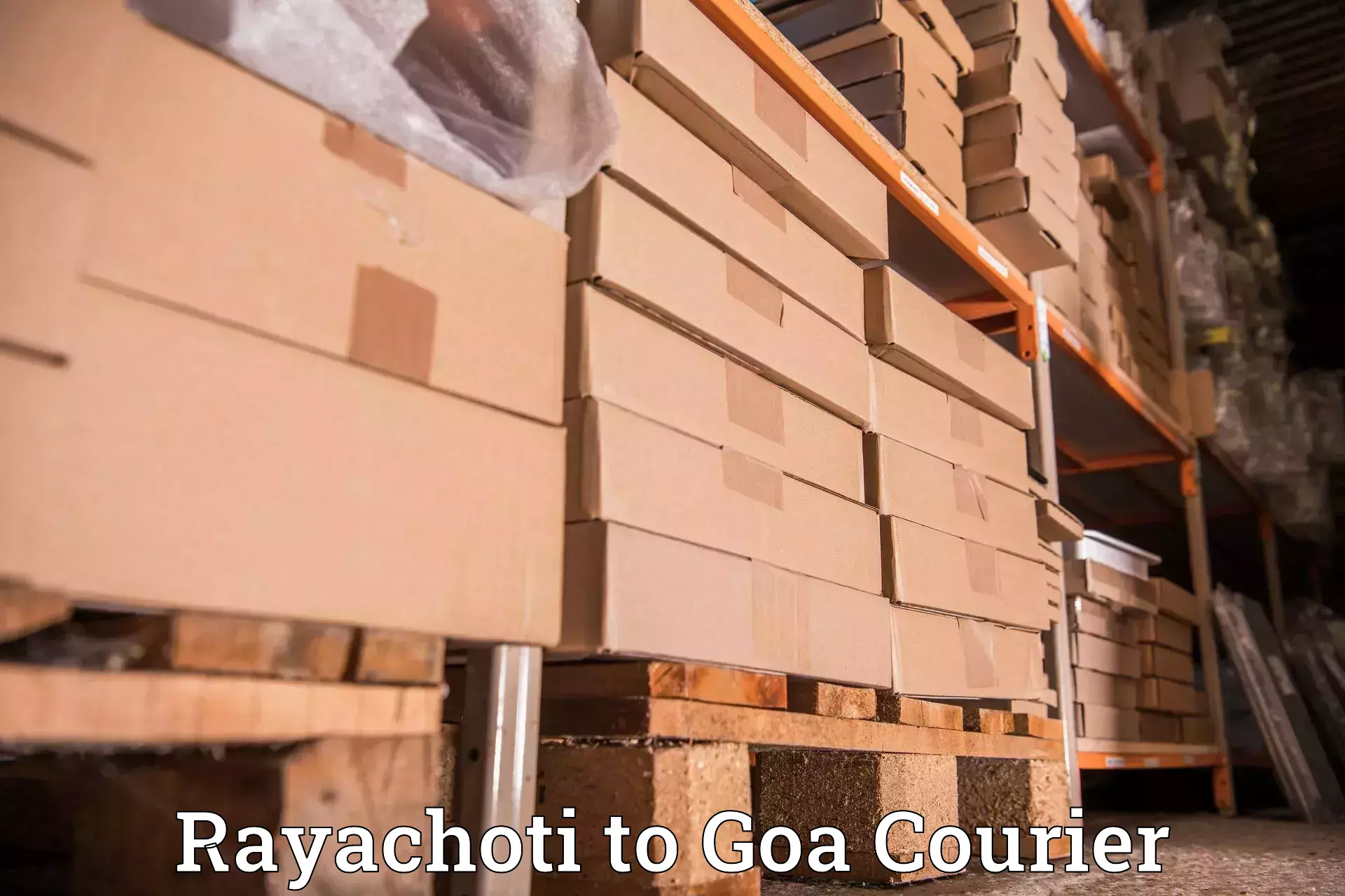 Package delivery network Rayachoti to Panaji