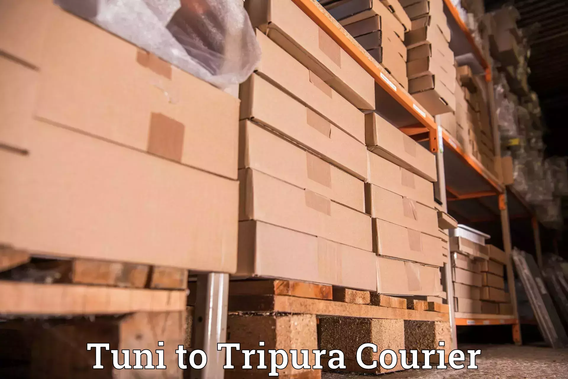 Courier service innovation Tuni to North Tripura