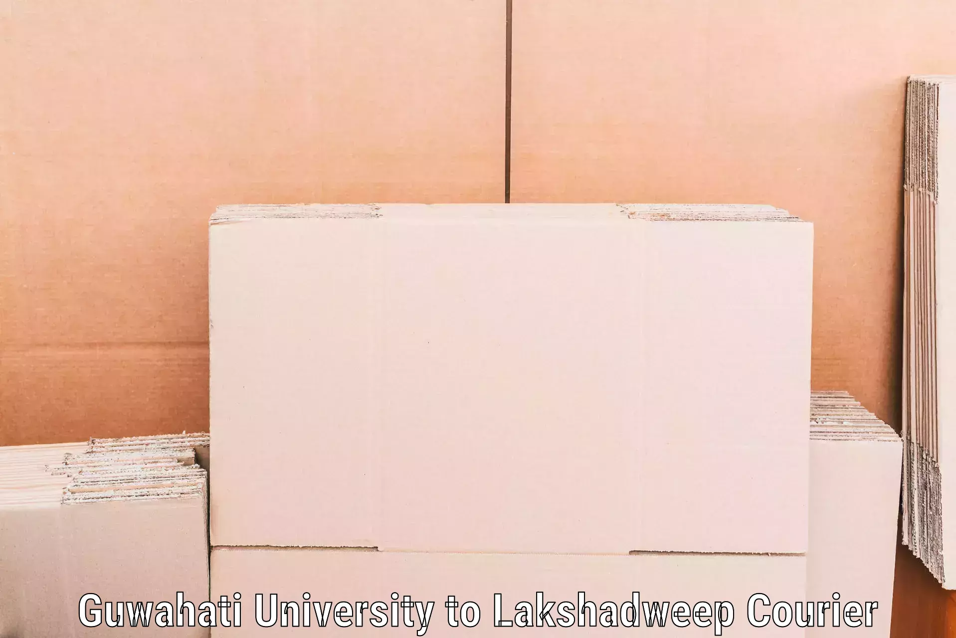 Reliable household shifting Guwahati University to Lakshadweep