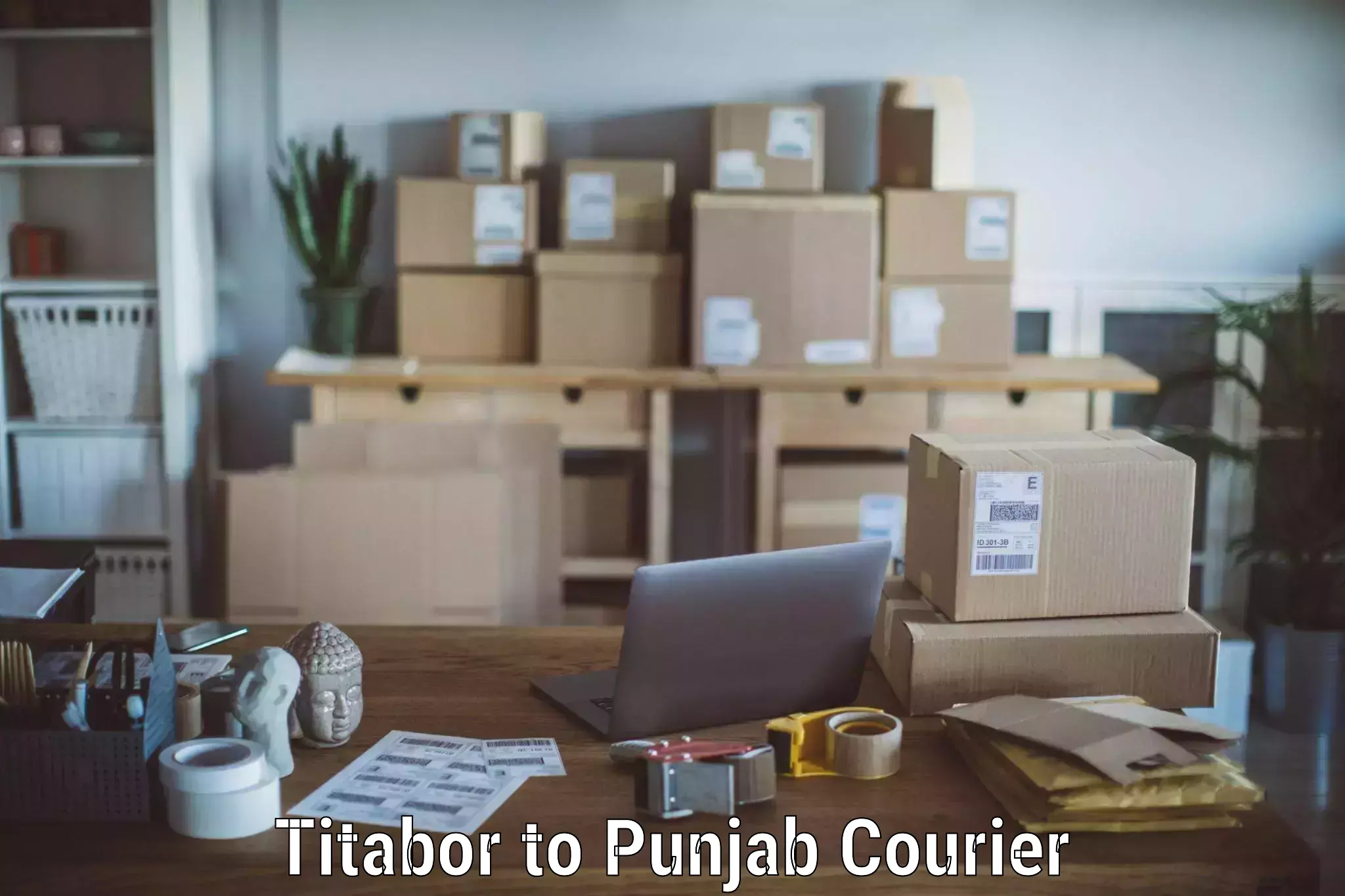 Online household goods transport Titabor to Faridkot