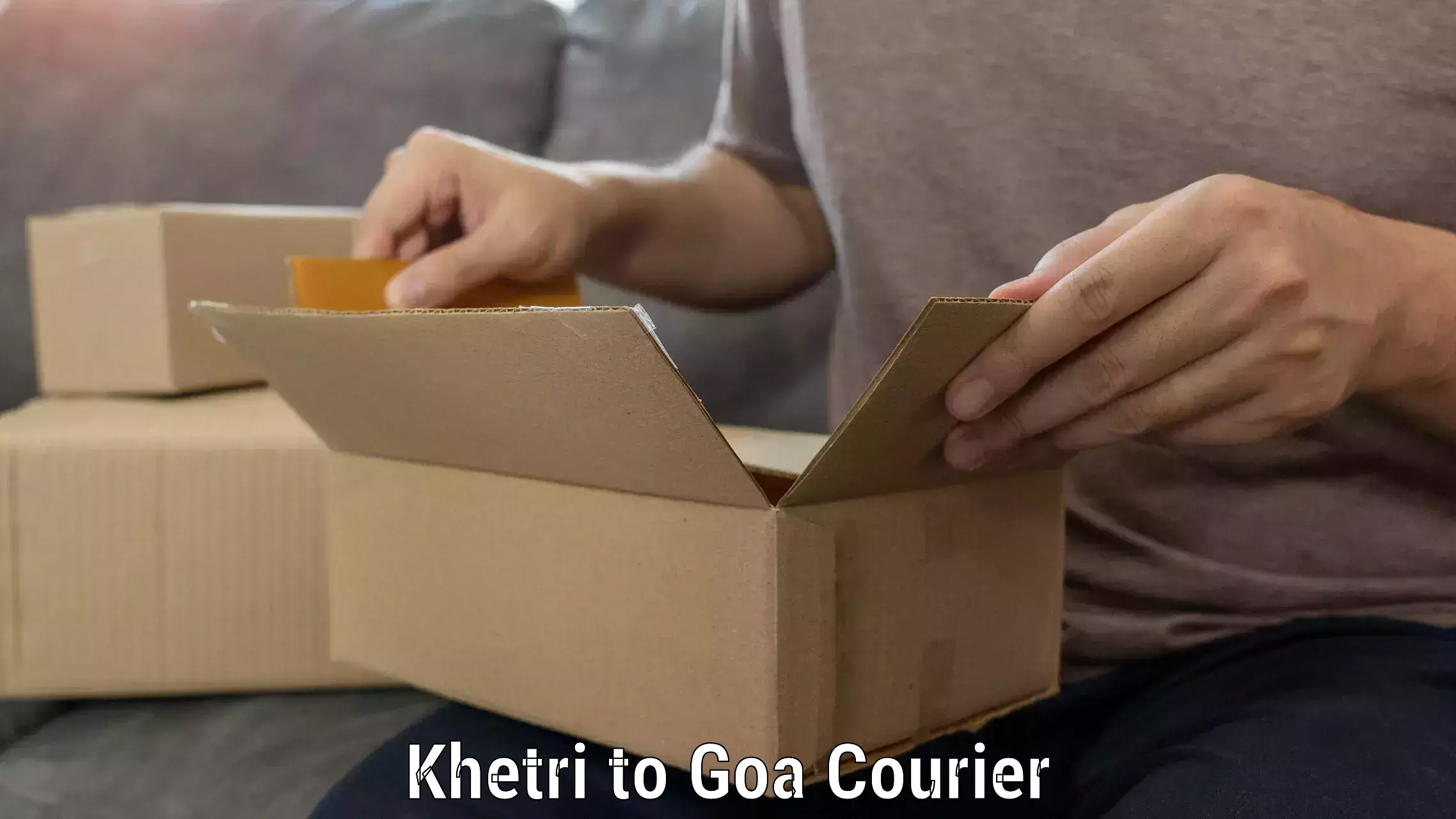 Household goods transport service in Khetri to Goa