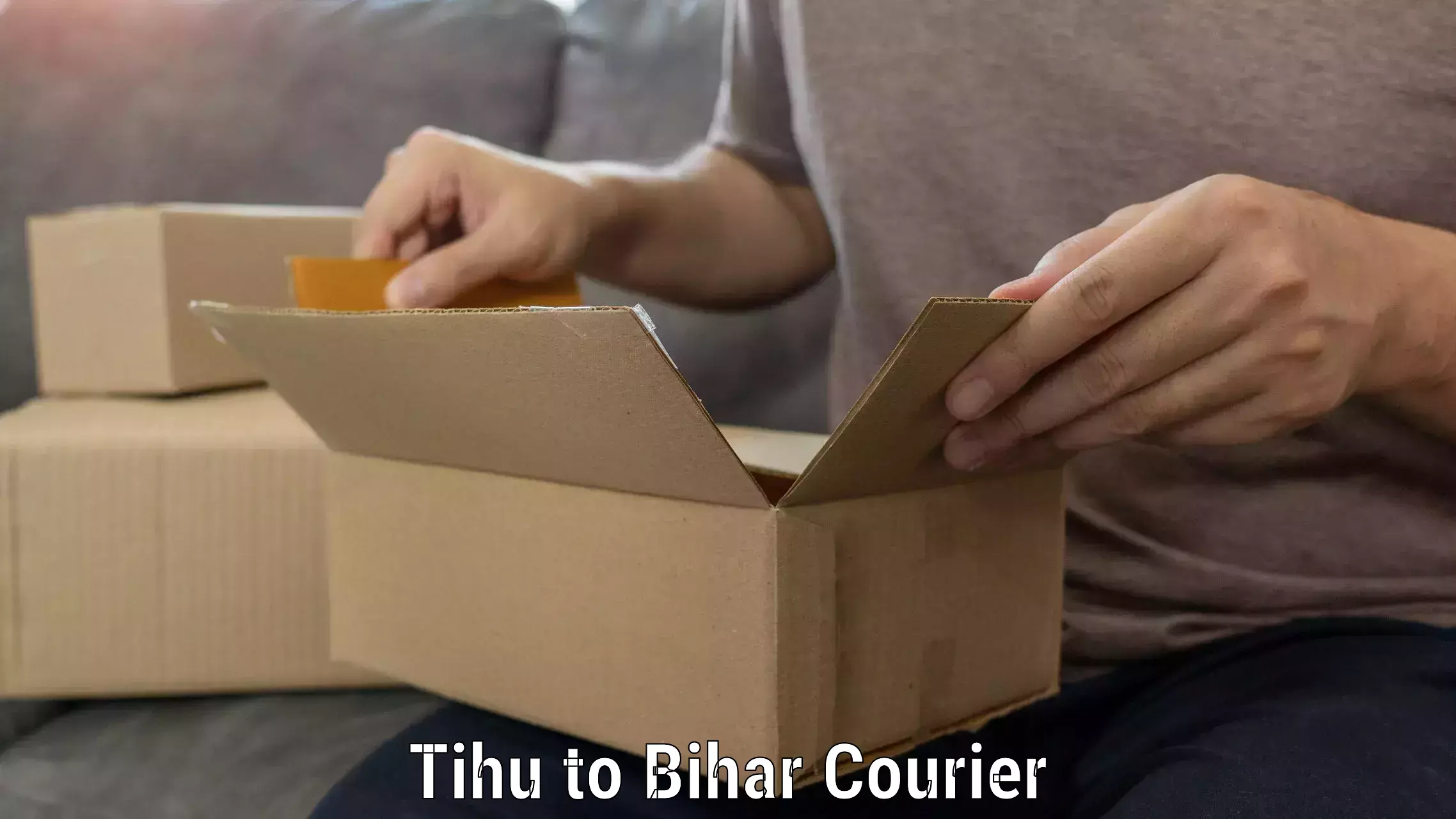 Online household goods transport Tihu to Bakhtiarpur
