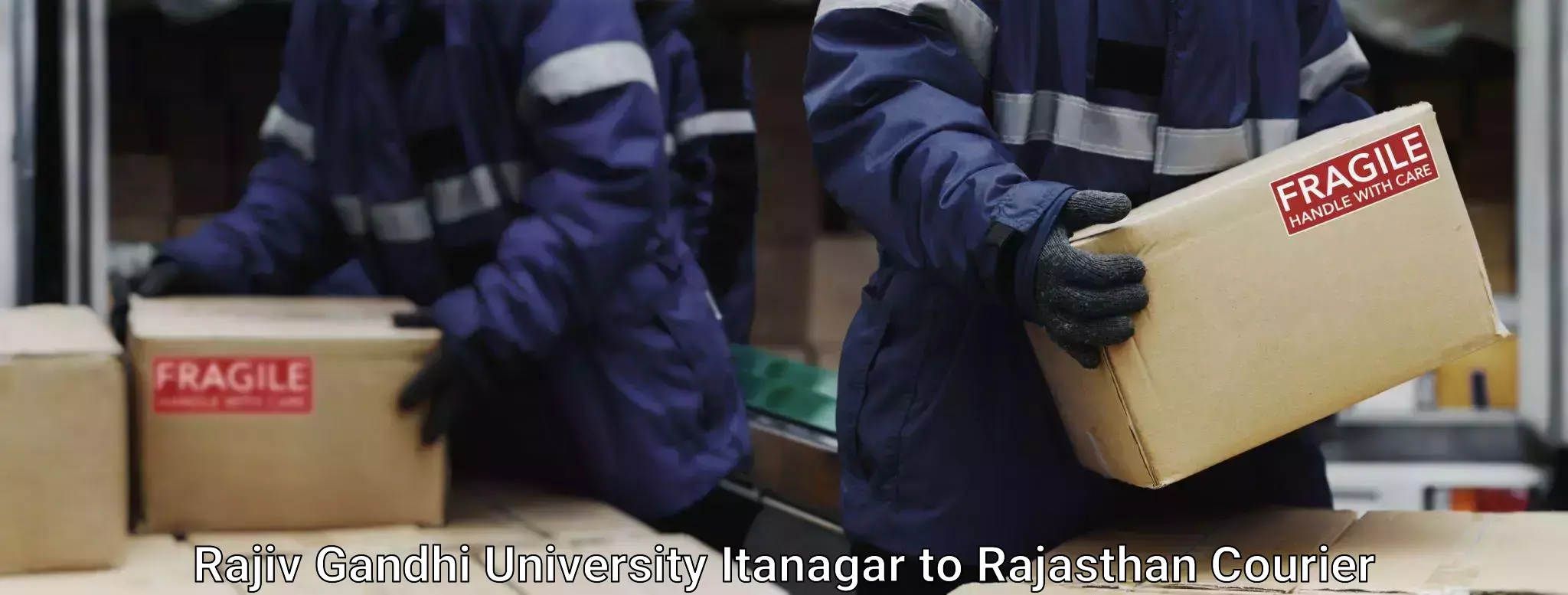 Train station baggage courier in Rajiv Gandhi University Itanagar to Danta Ramgarh