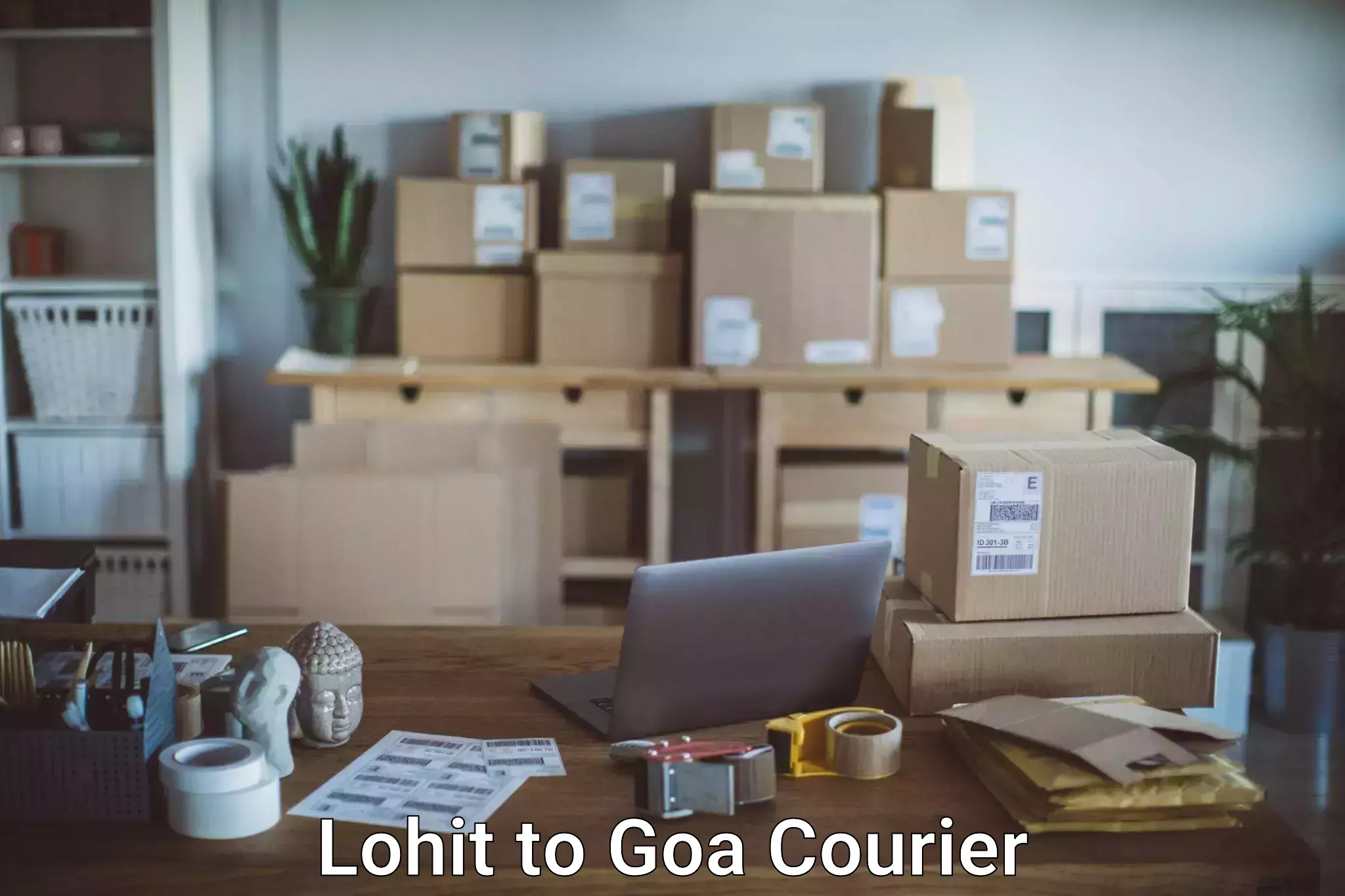 Urgent luggage shipment Lohit to Goa