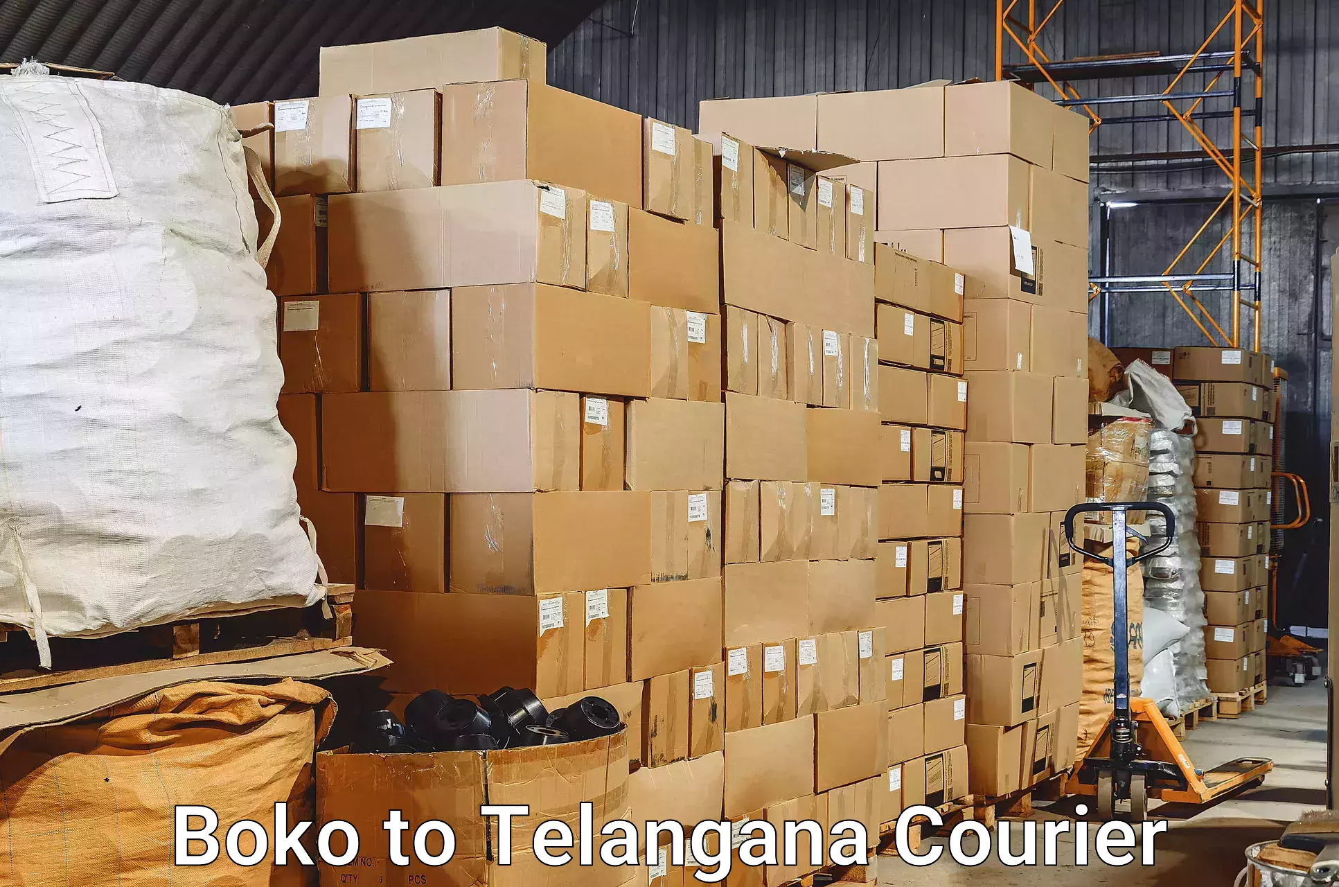 Luggage shipment tracking Boko to IIT Hyderabad