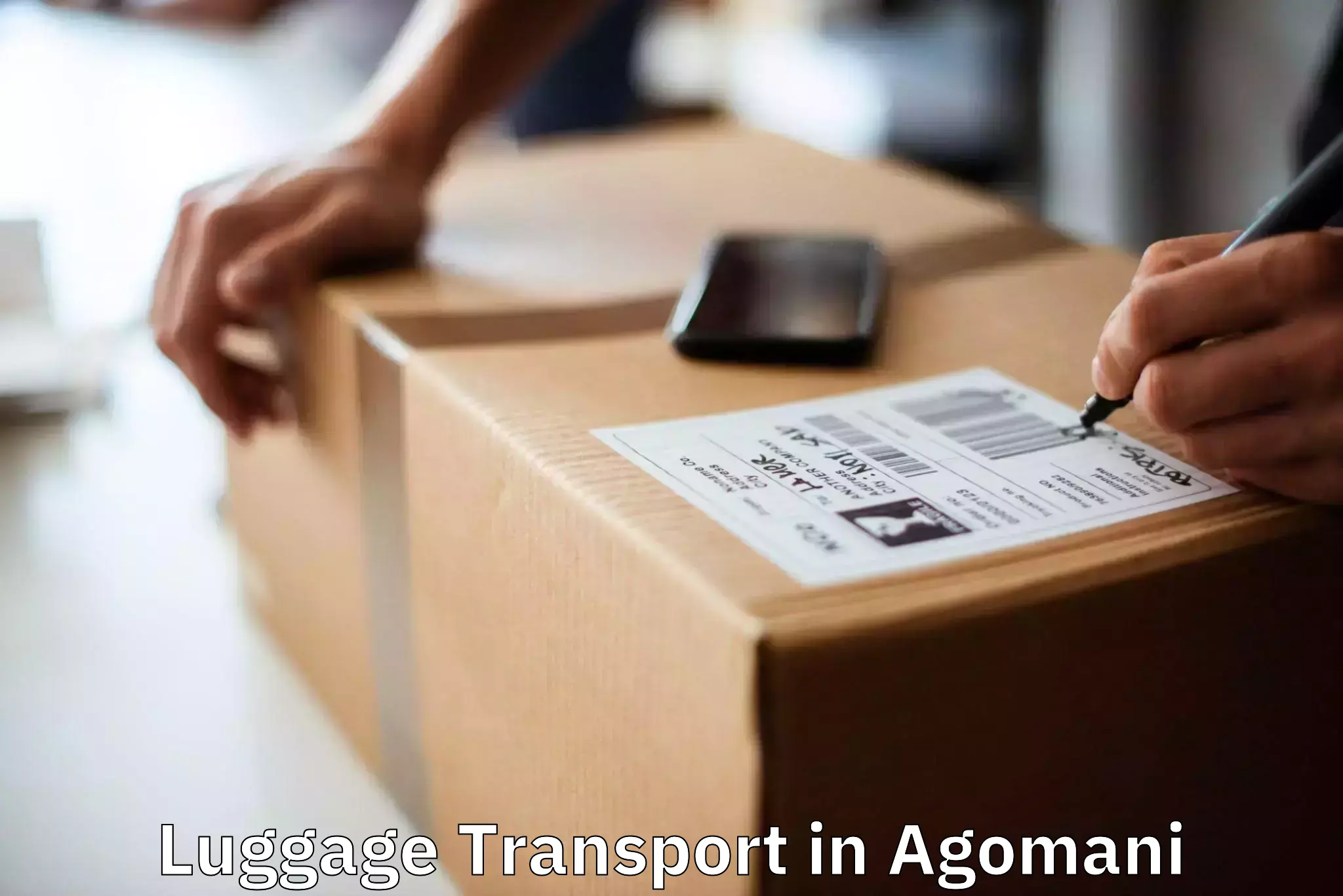 Luggage shipping service in Agomani