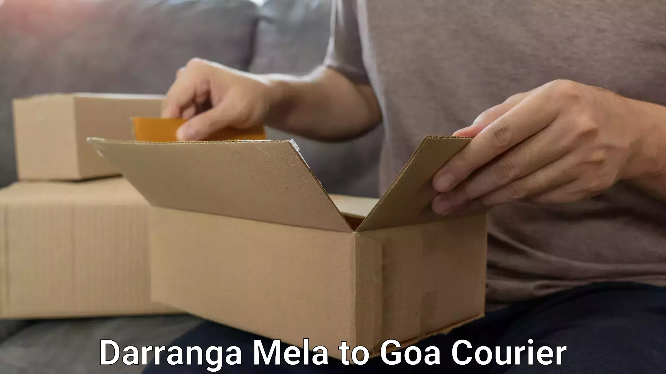Luggage shipping rates calculator Darranga Mela to Goa University