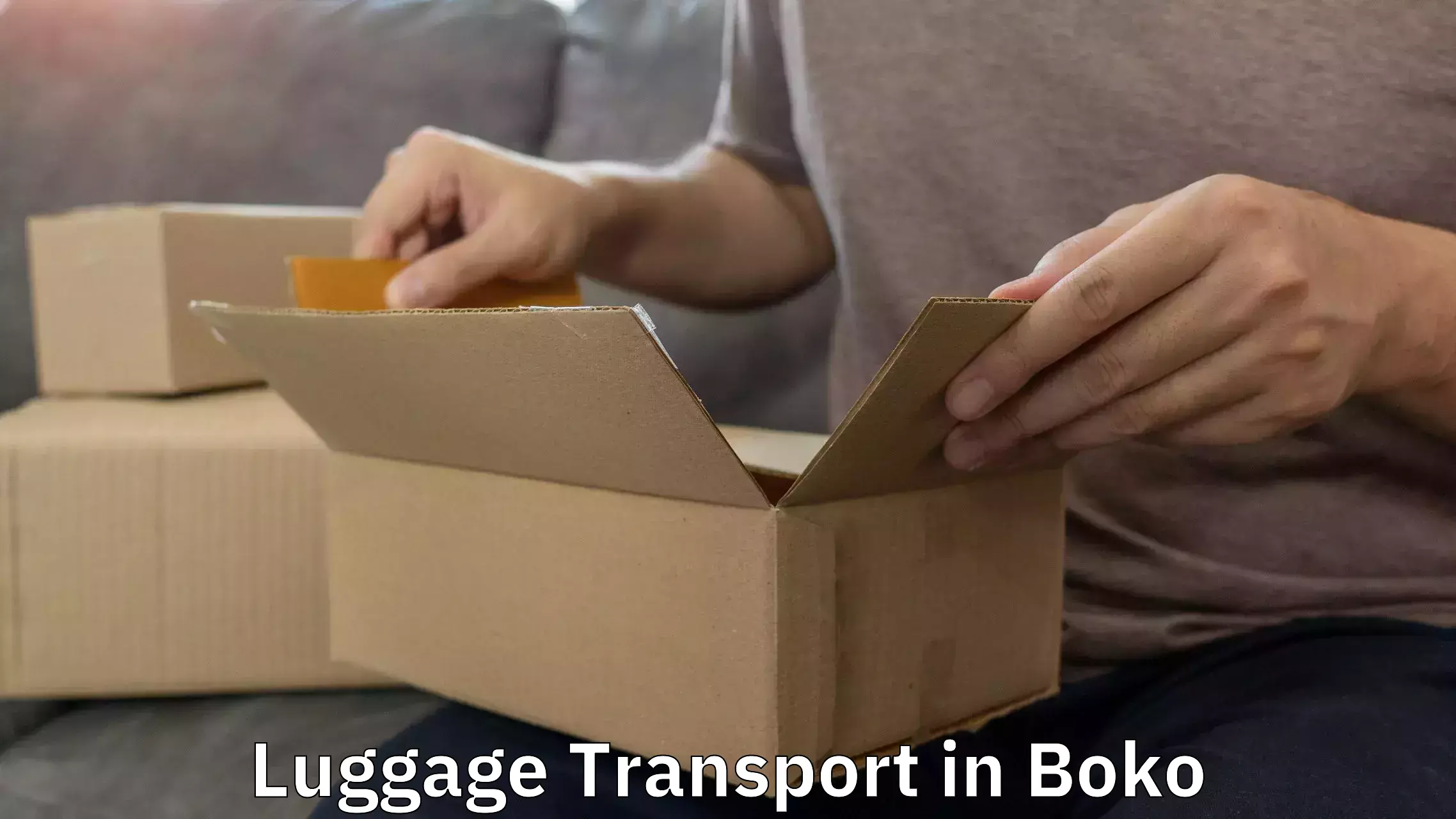 Overnight baggage shipping in Boko