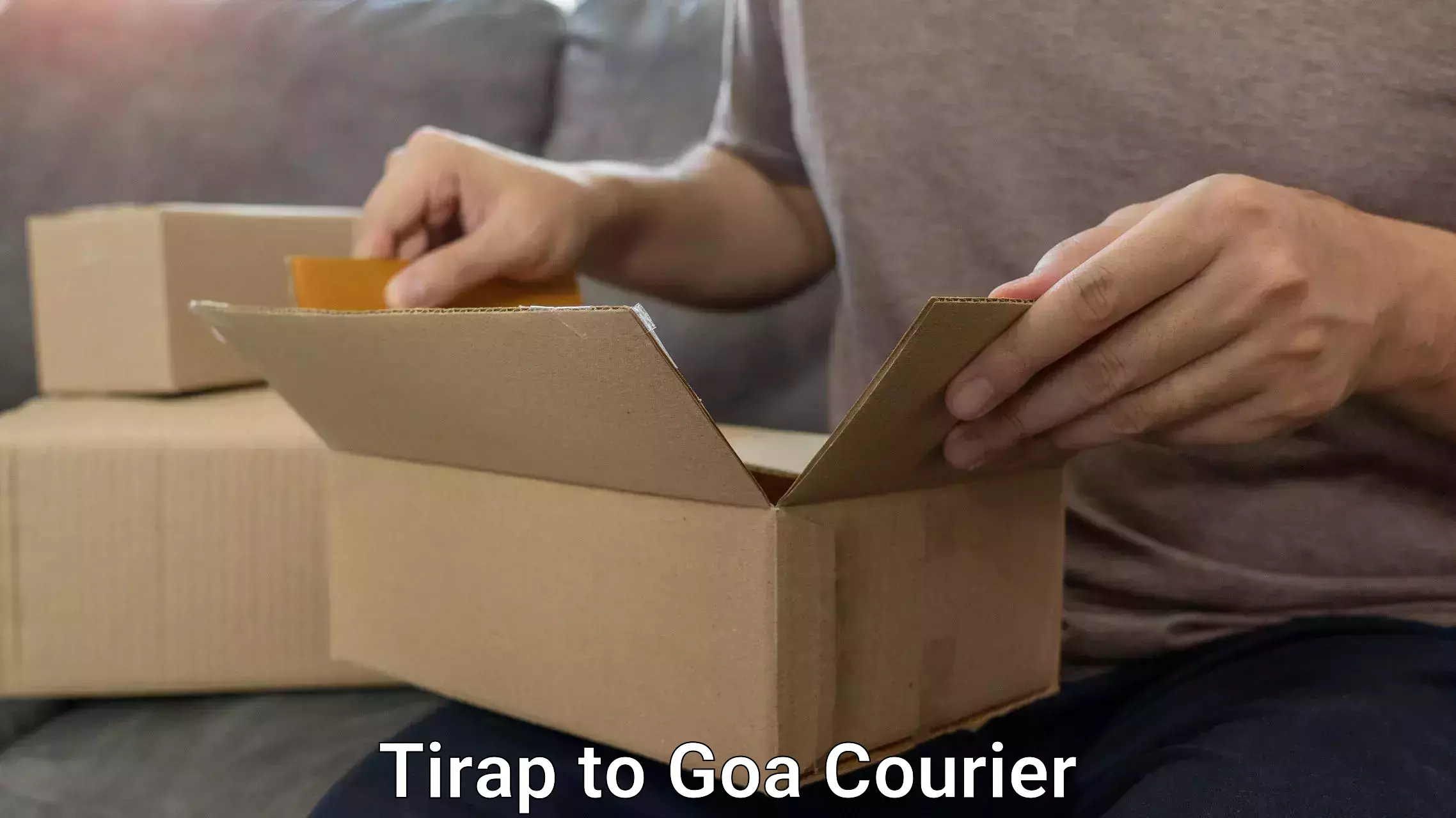 Luggage shipment tracking Tirap to Goa