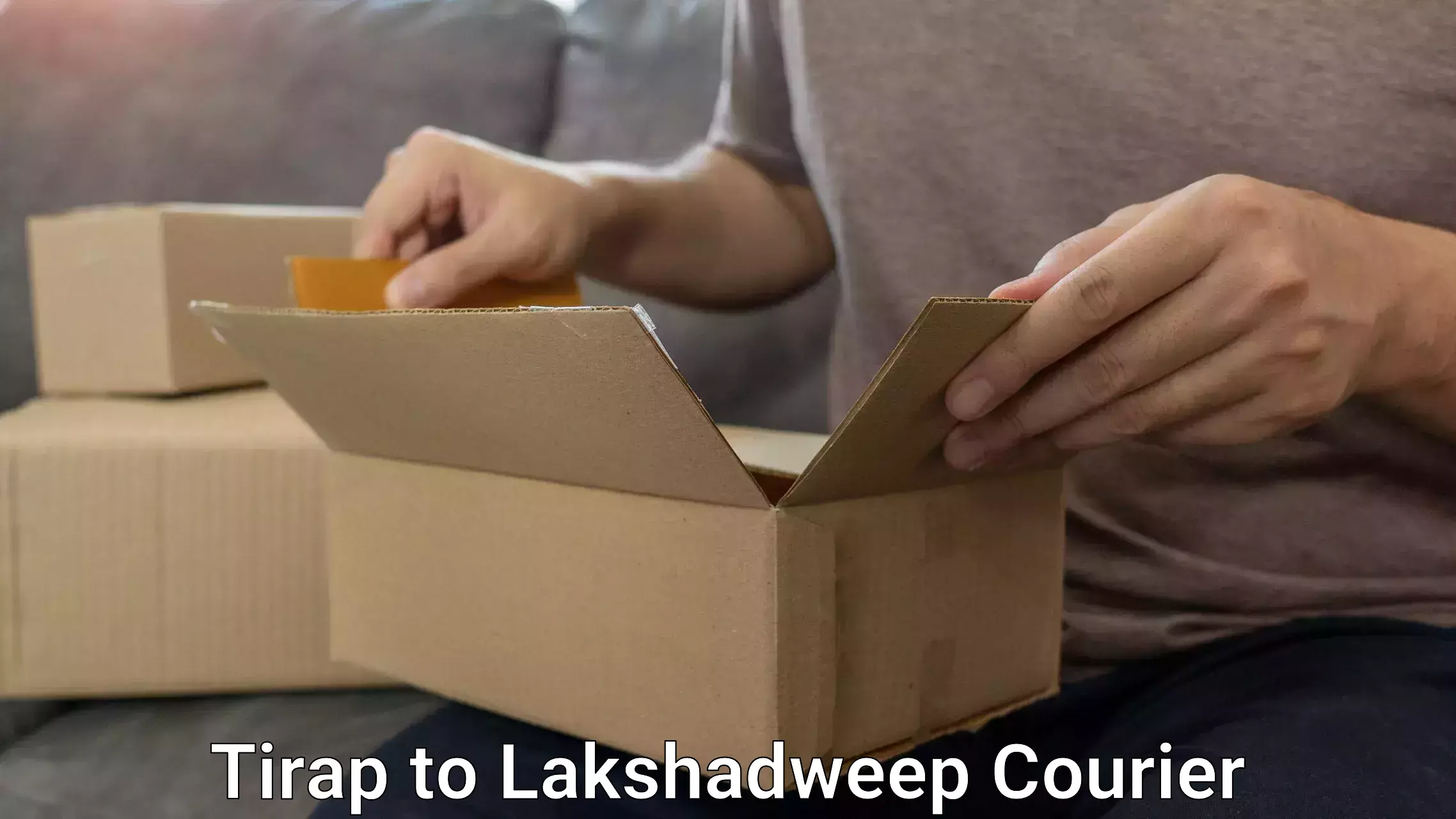 Expedited baggage courier Tirap to Lakshadweep