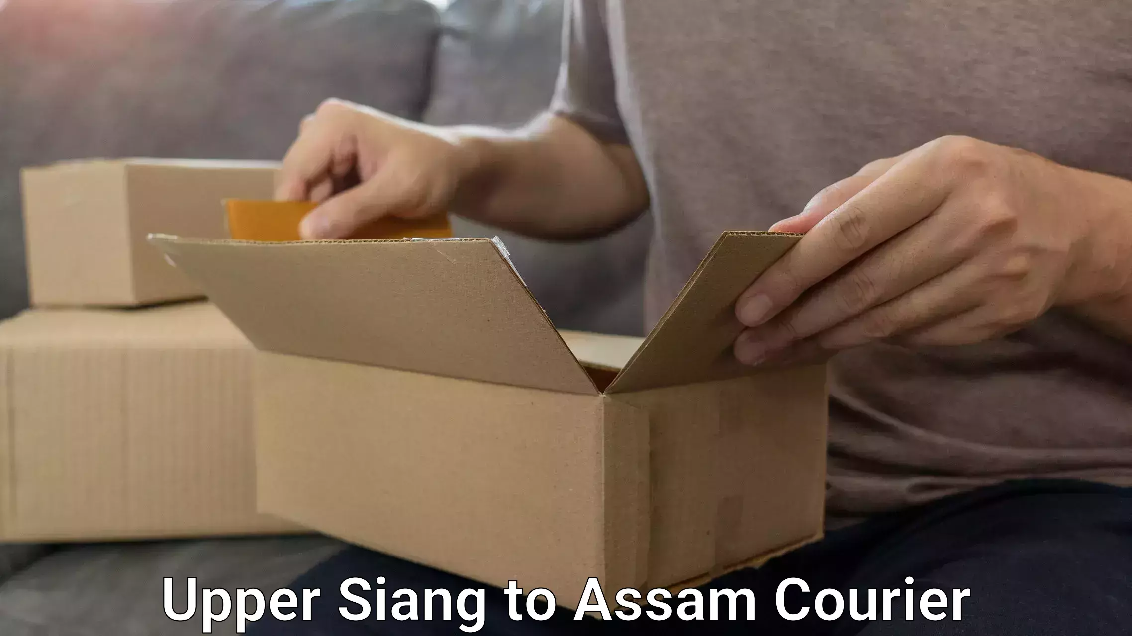 Baggage shipping logistics Upper Siang to Silchar