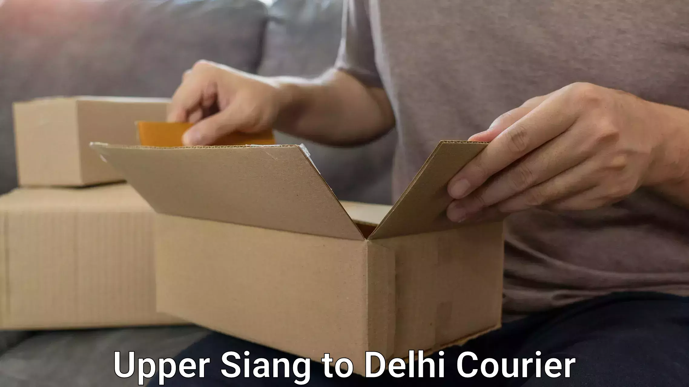 Artwork baggage courier in Upper Siang to Delhi Technological University DTU