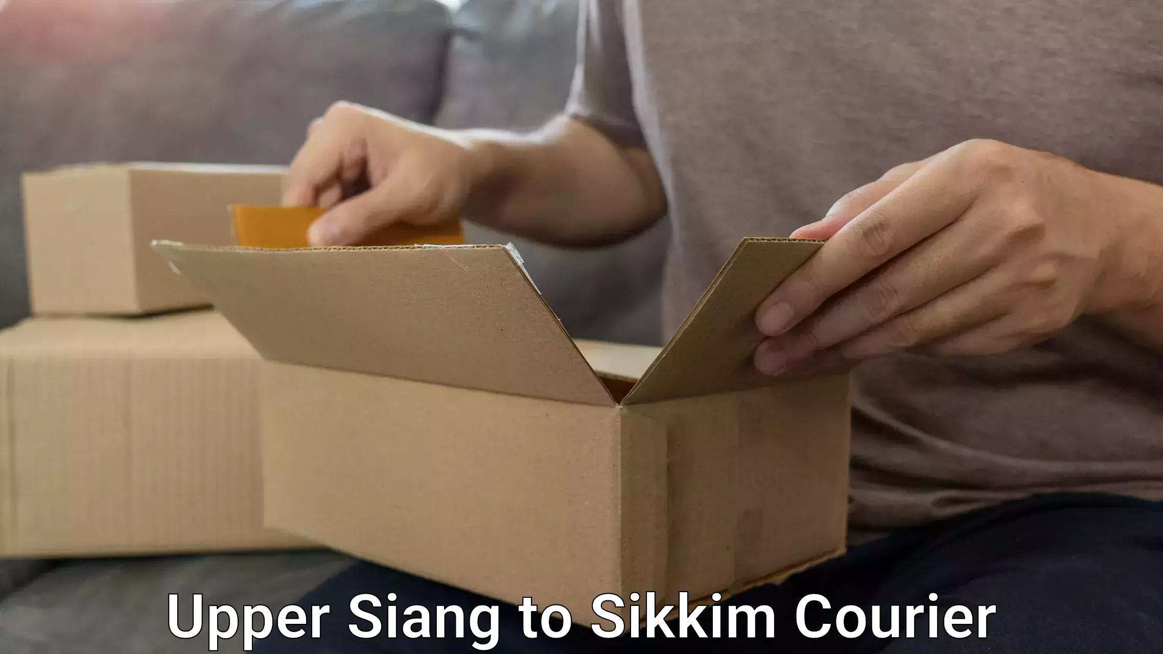 Baggage courier logistics Upper Siang to West Sikkim