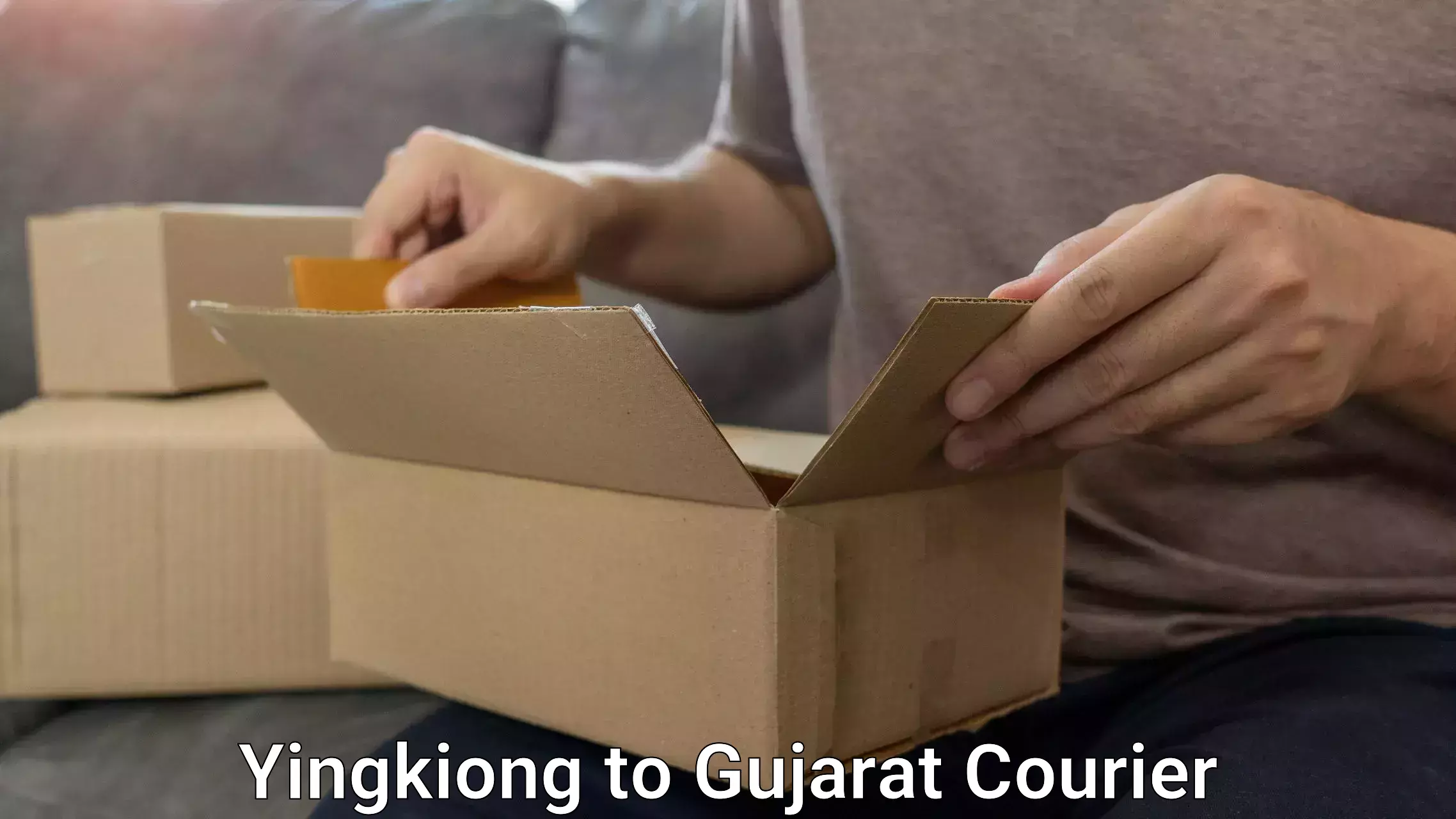 Round trip baggage courier Yingkiong to Vadodara